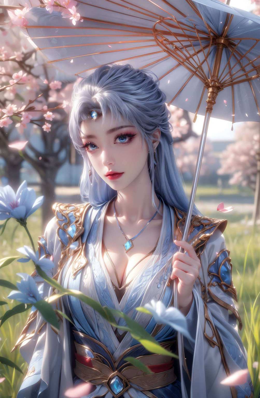 还带着一丝玄幻的神秘国漫女神与动漫美女争奇斗艳
