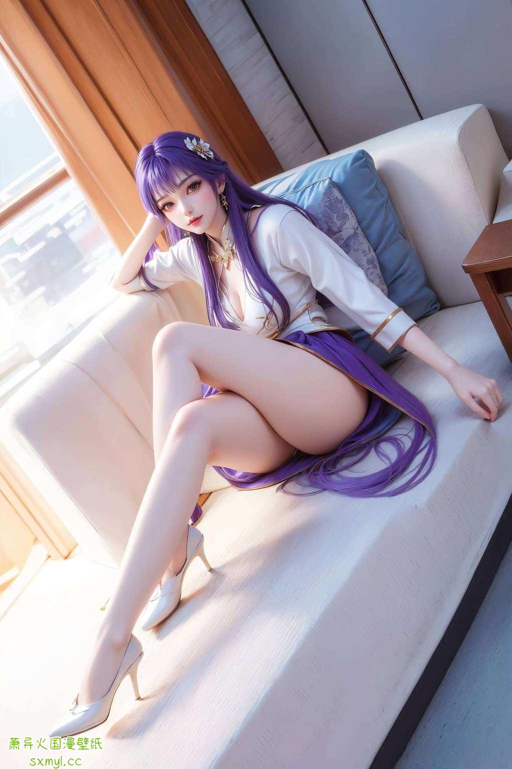 这些电脑壁纸绝对让你的桌面也能百炼成神！😉来看看我这儿的天穹壁纸全身大秀哦！百炼成神里的国漫女神