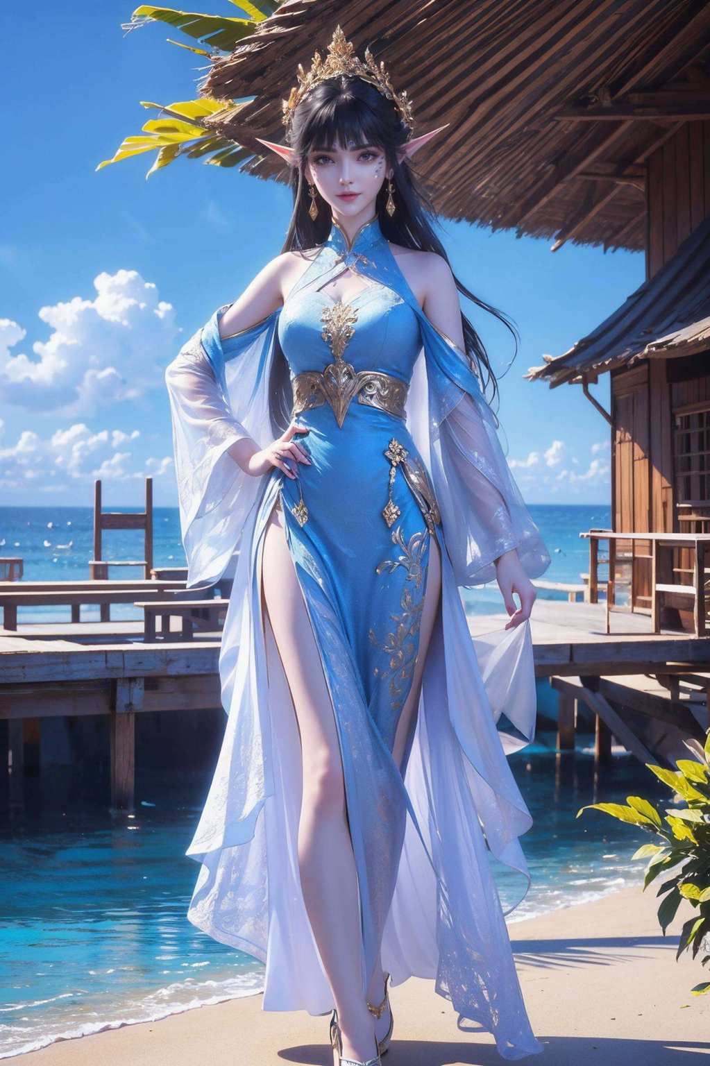 吾等动漫爱好者凤清儿翱翔于九天之上