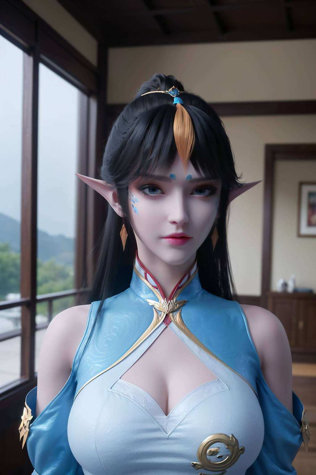 风华绝代她的身影犹如盛开的凤凰花