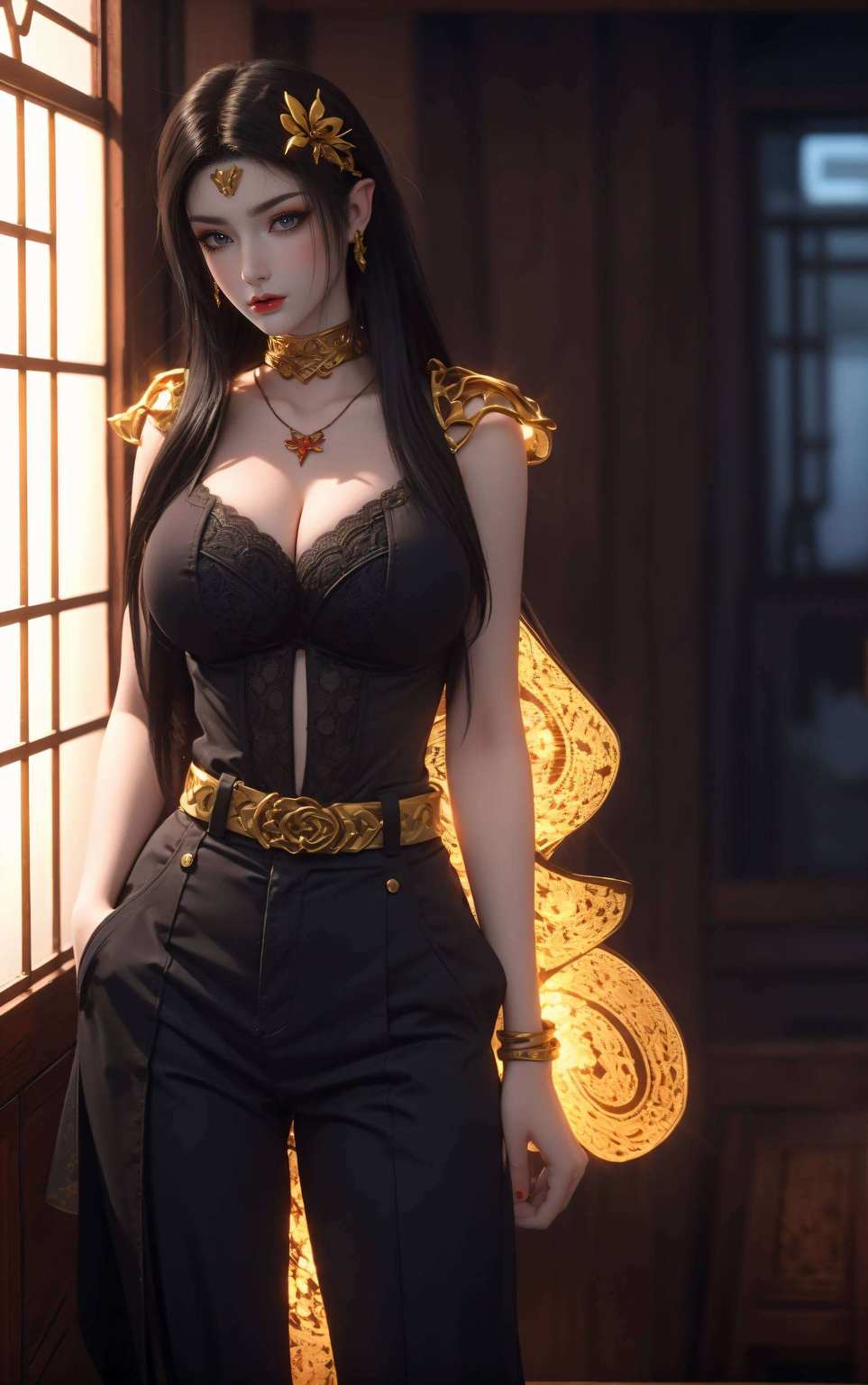 动漫女神和动漫美女们齐聚一堂蛇女壁纸、七彩吞天蟒壁纸