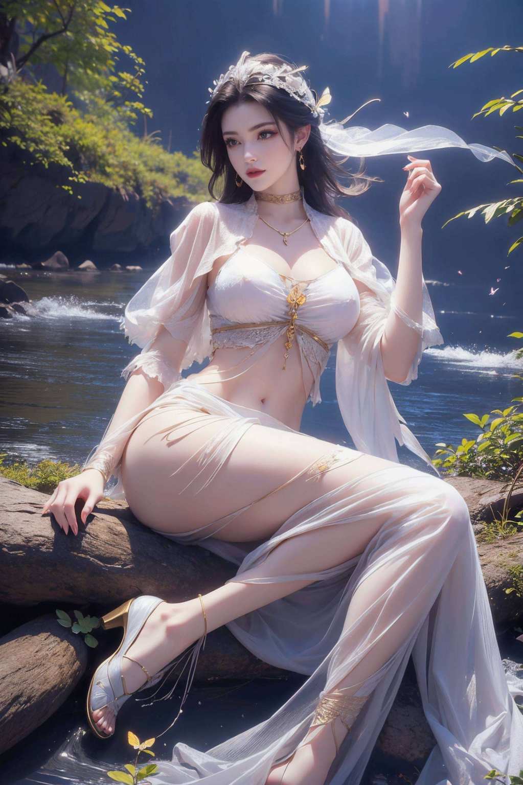 彩鳞萦绕屏中画吞天蟒影映斗破