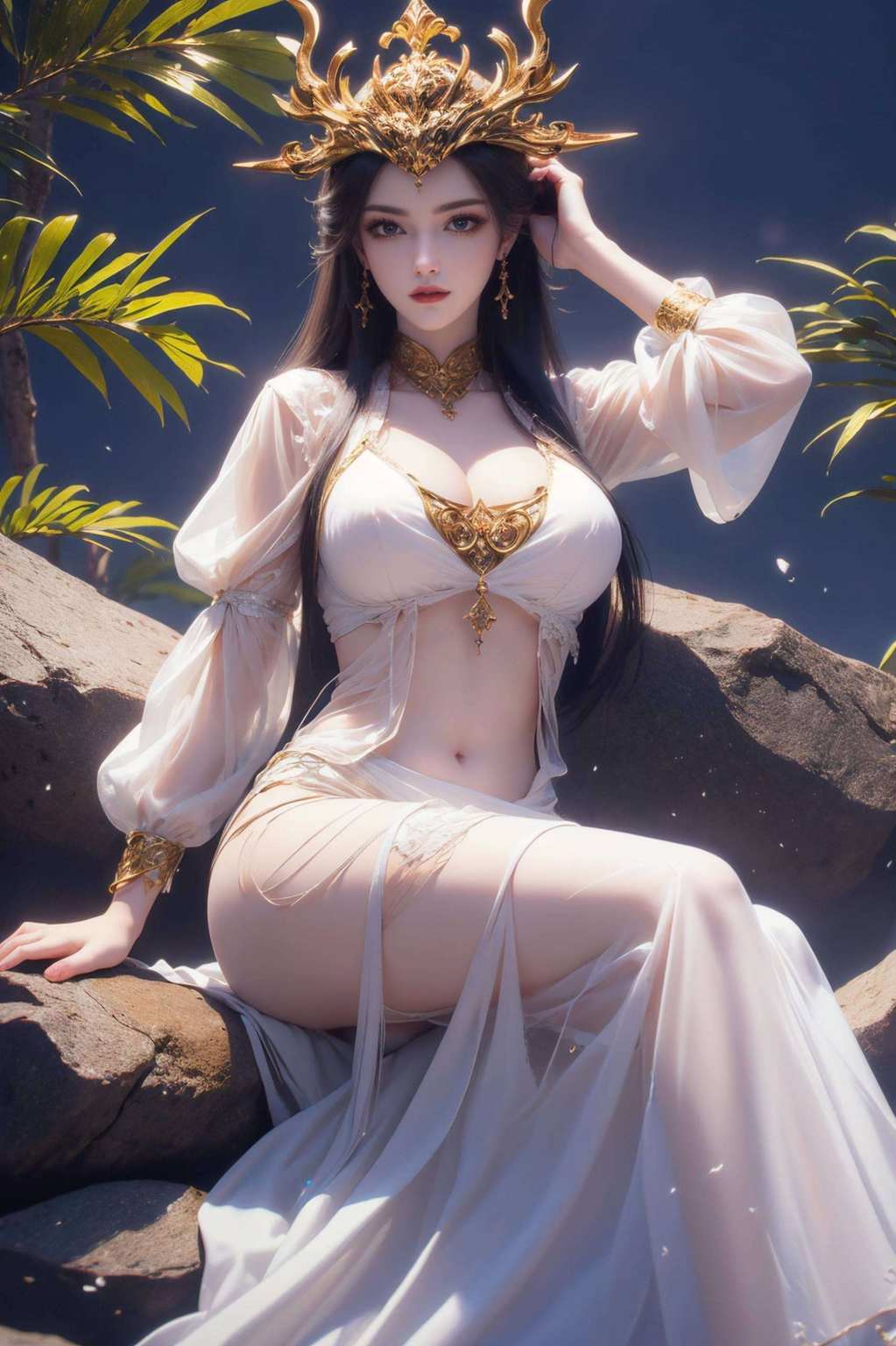 动漫美女排行榜她也绝对前三甲！哈哈那可真是美得让人中毒啊！彩鳞壁纸里