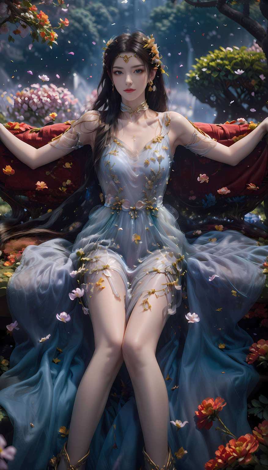 更是以一袭七彩吞天蟒的华丽变身美杜莎女王以其冷艳霸气、蛇尾缠绕的独特魅力