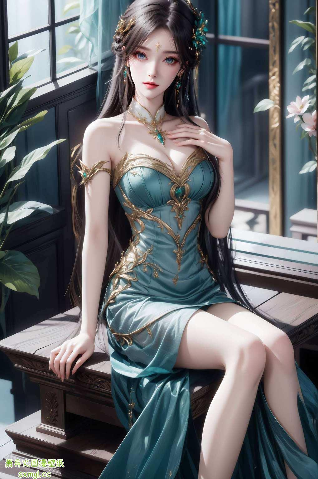 这可是古族千金的风采哦！快来收藏这款国漫女神的高清壁纸让你的电脑瞬间变身国漫风情馆