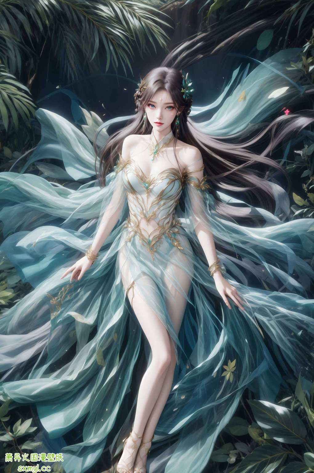 薰儿映屏玉颜如画
