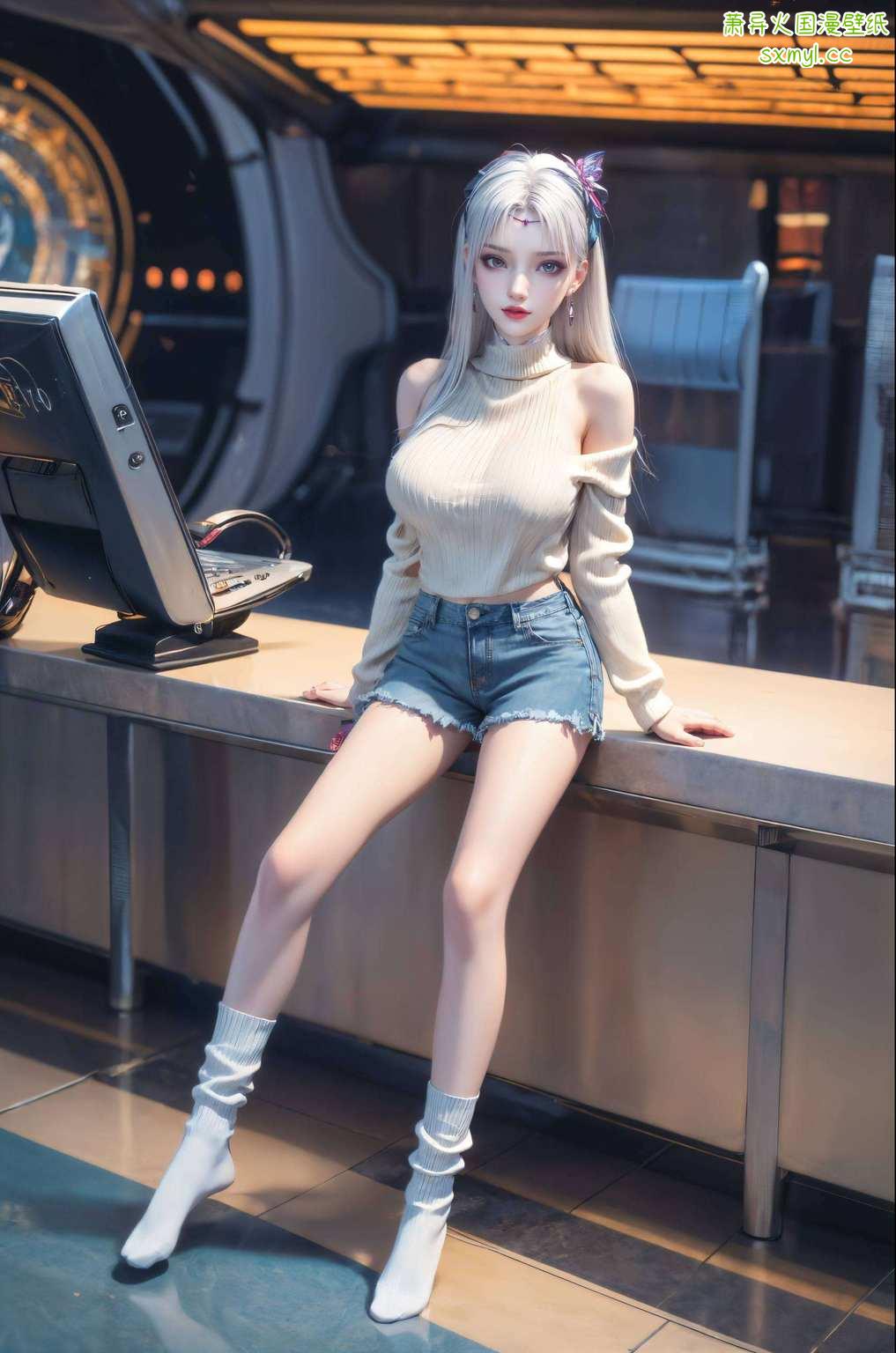 壁纸秀华姿动漫女神机