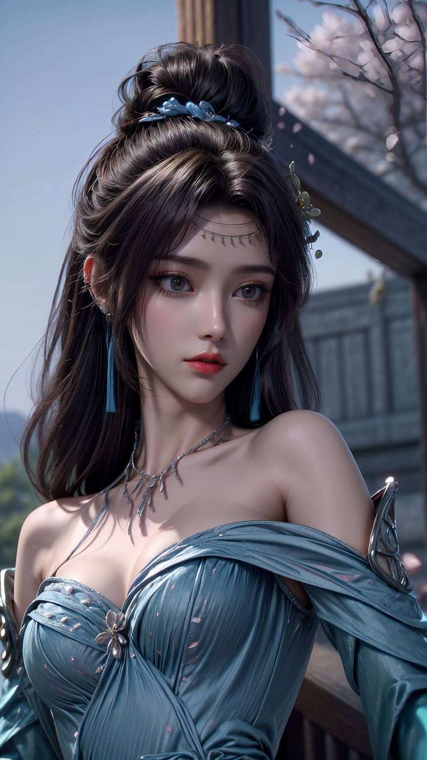 她的雕像壁纸让人一瞥难忘