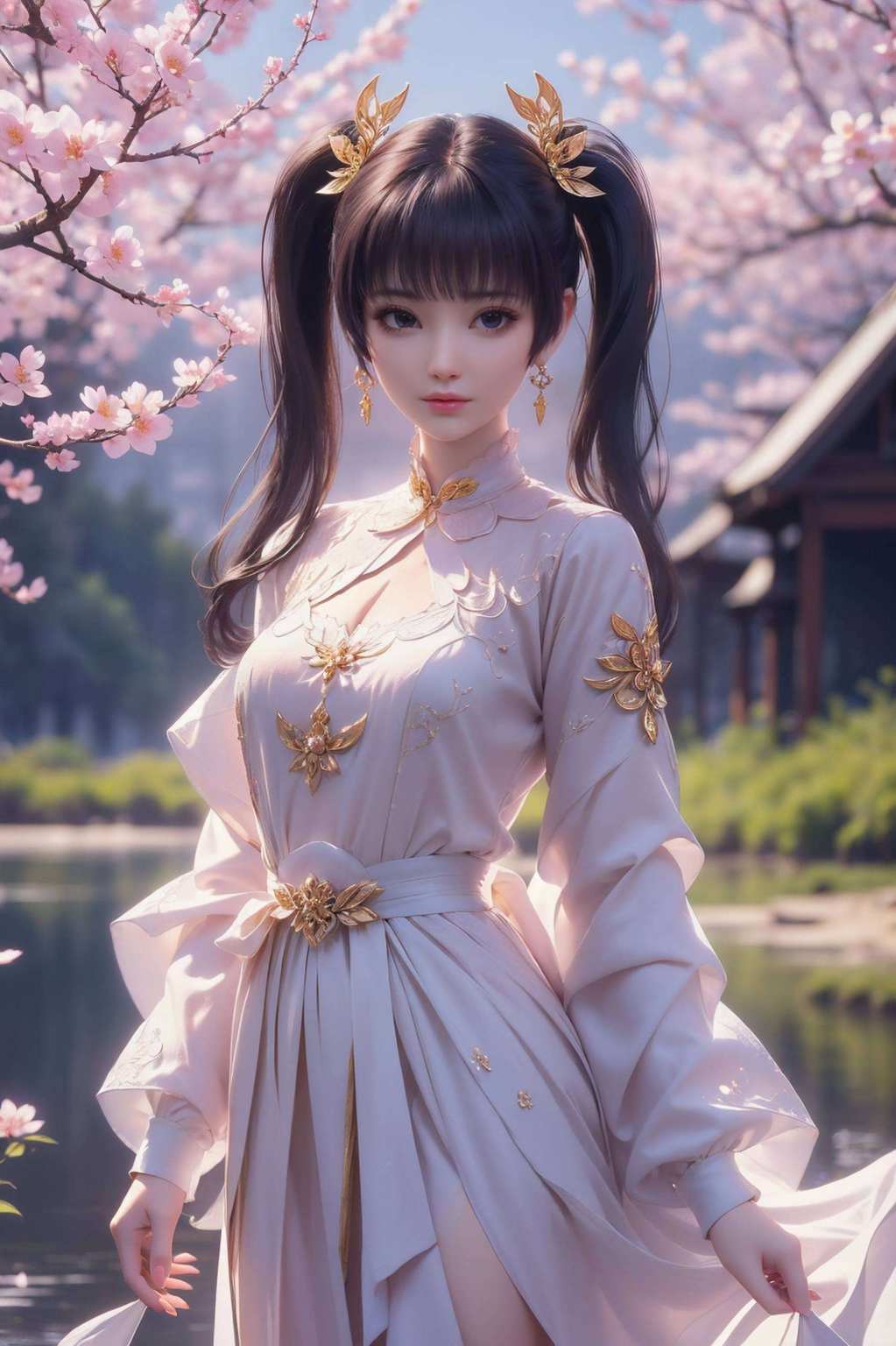 紫妍壁纸映屏前国漫美女笑颜开