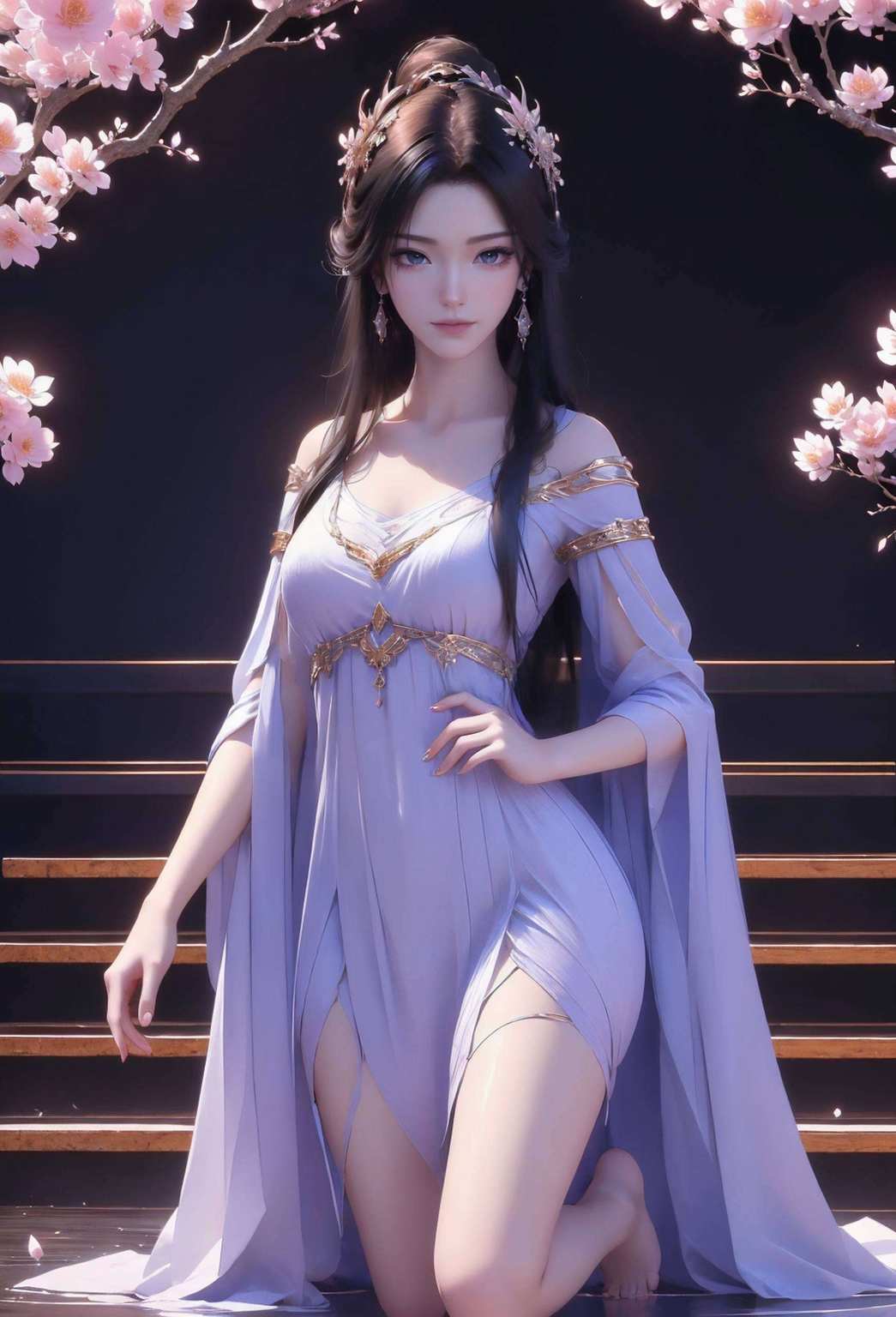 美的让人惊叹这款国漫壁纸将紫灵IPD的灵动身影映入眼帘