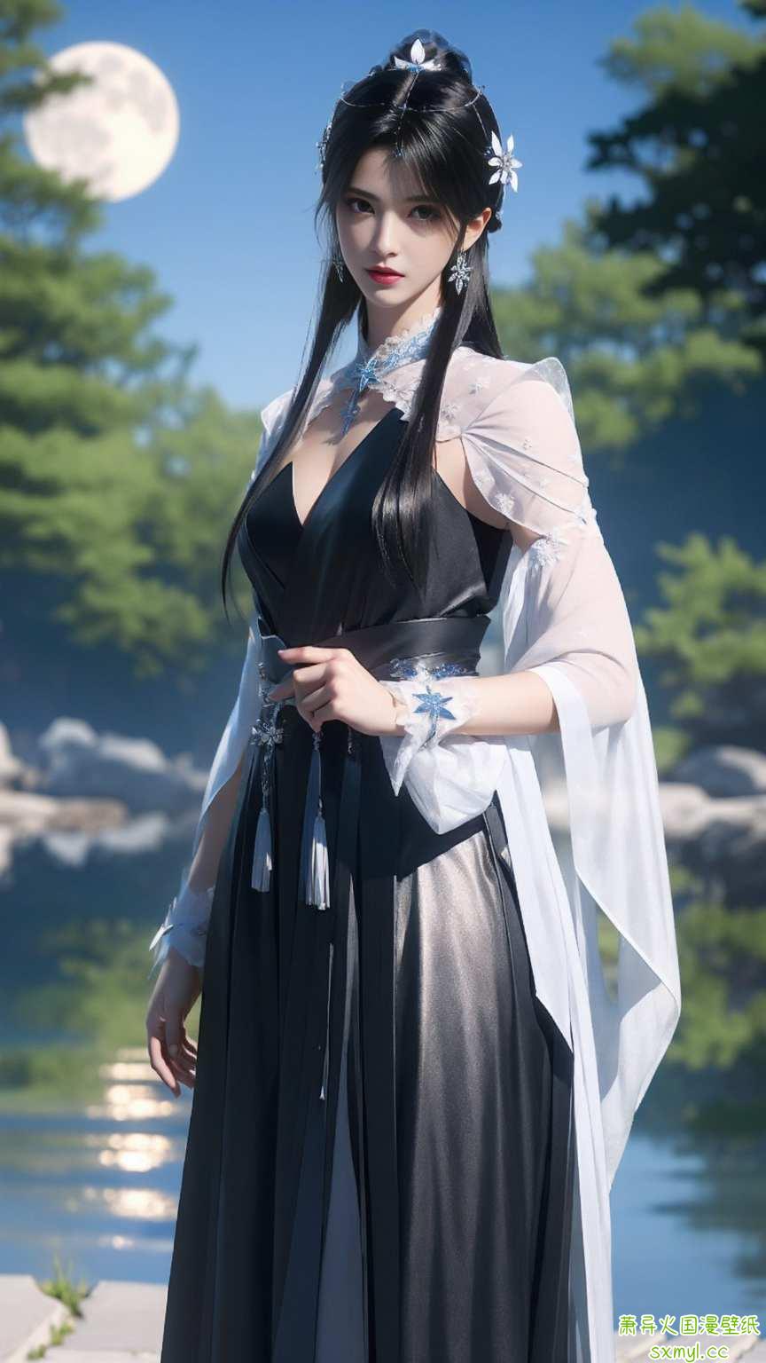 国漫美女争奇艳夏倾月壁纸焕新篇
