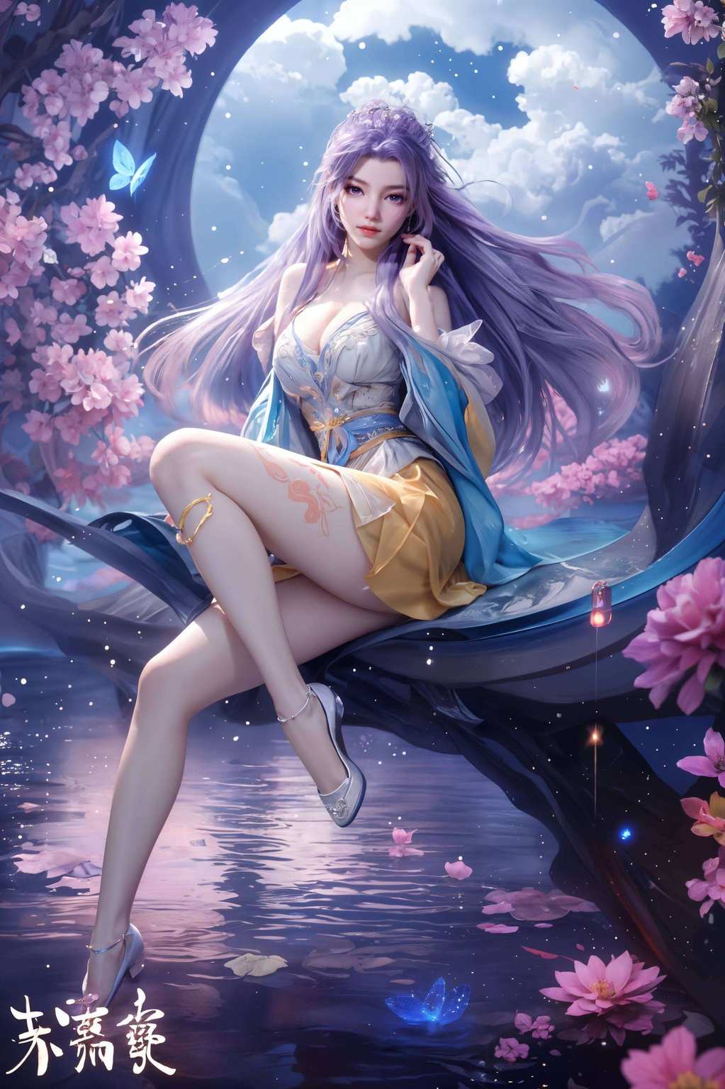 高清壁纸映照着他那飘逸的身姿动漫界的璀璨星辰