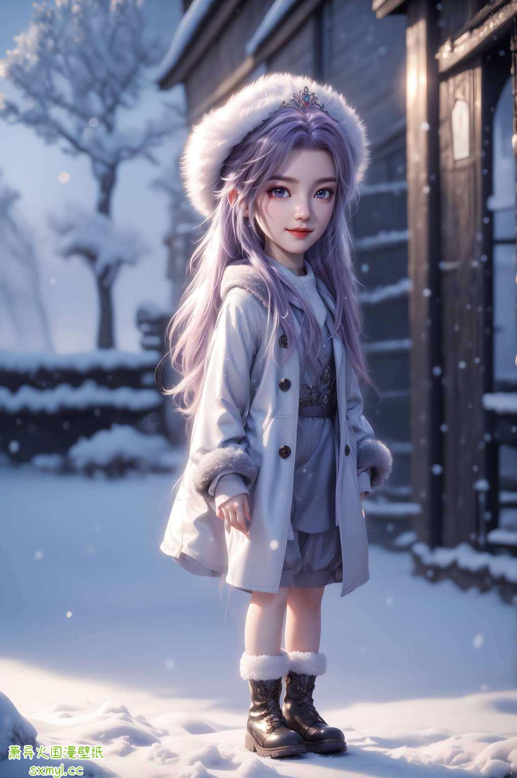 尽显玄幻之美壁上国漫美女