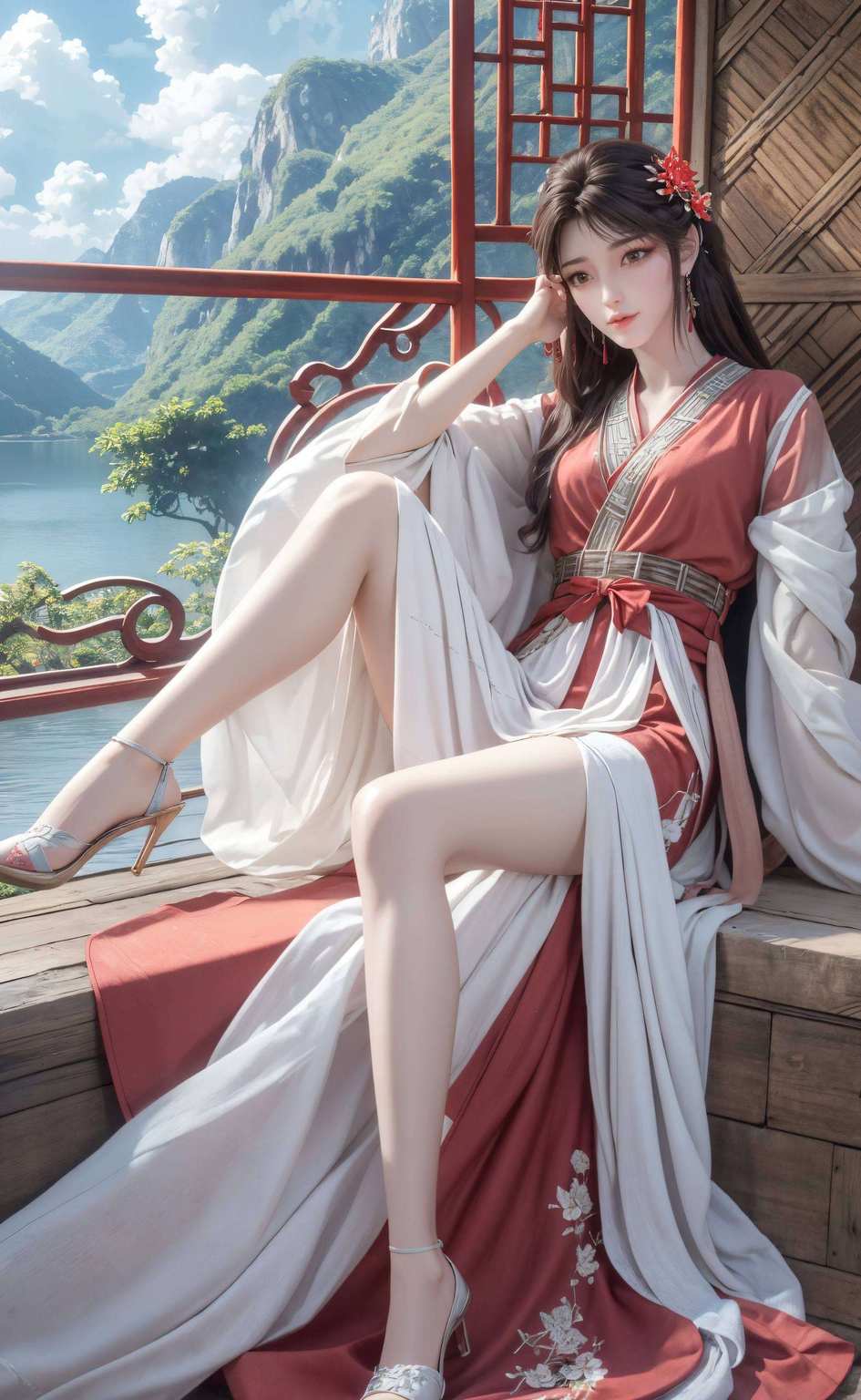 国漫美女之韵映壁之上