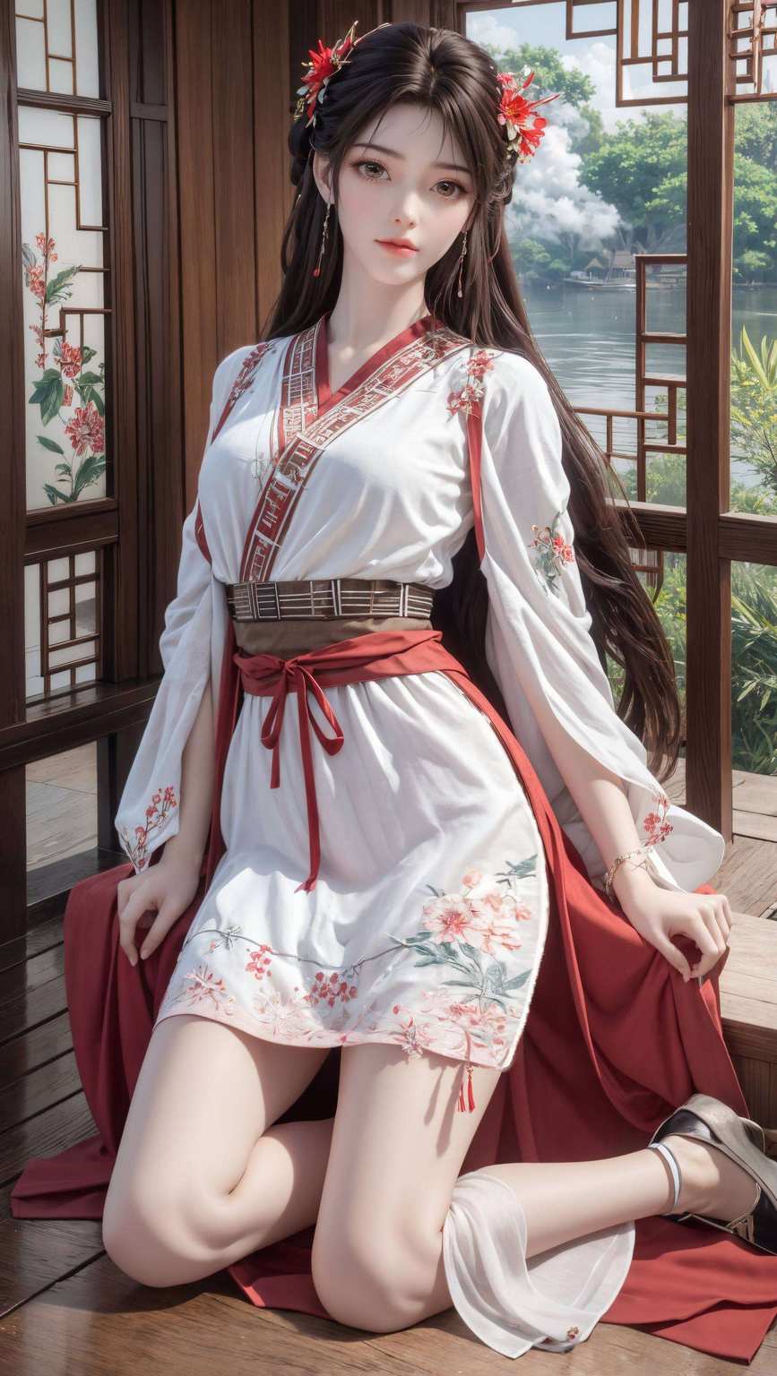 她的身影犹如完美世界的精灵