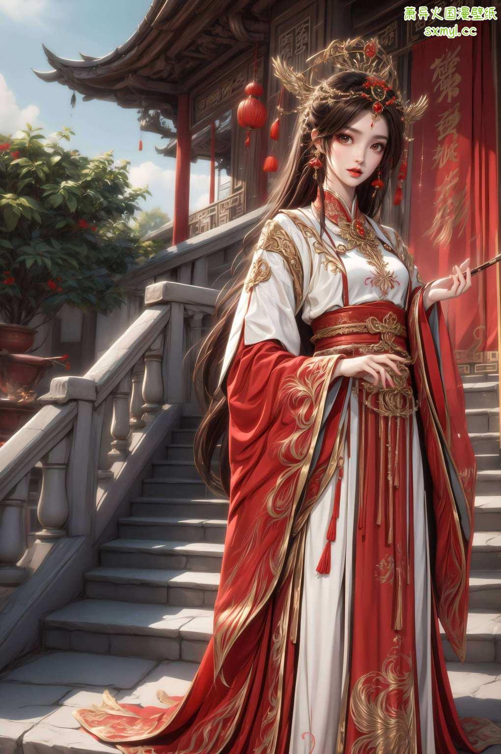 那份灵动和唯美它是融合了国漫之魂的“火灵儿3d模型壁纸”