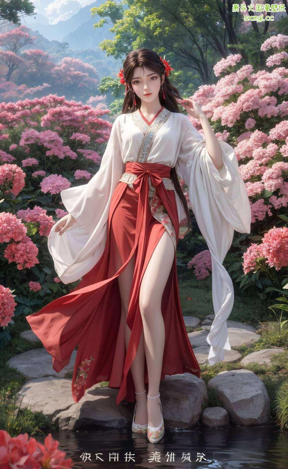 火灵儿舞动九天火国漫壁纸藏秀色