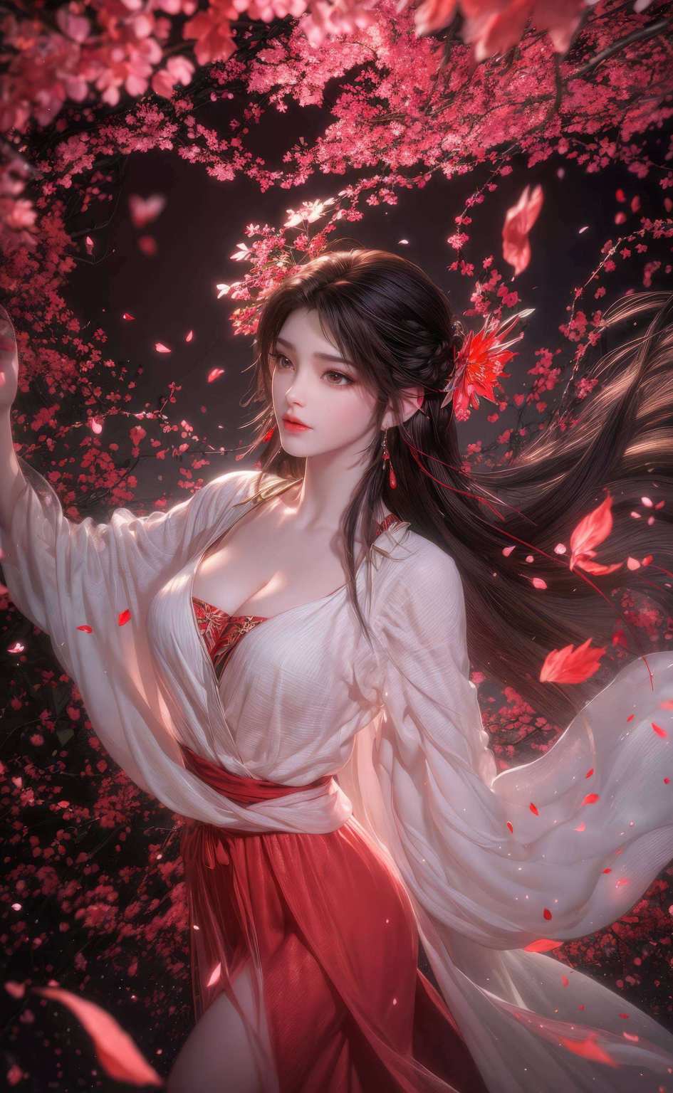 快来看看这位国漫美女如何让你的电脑桌面瞬间提升颜值今天给大家带来一场视觉盛宴！🎉 火灵儿3D模型壁纸闪亮登场