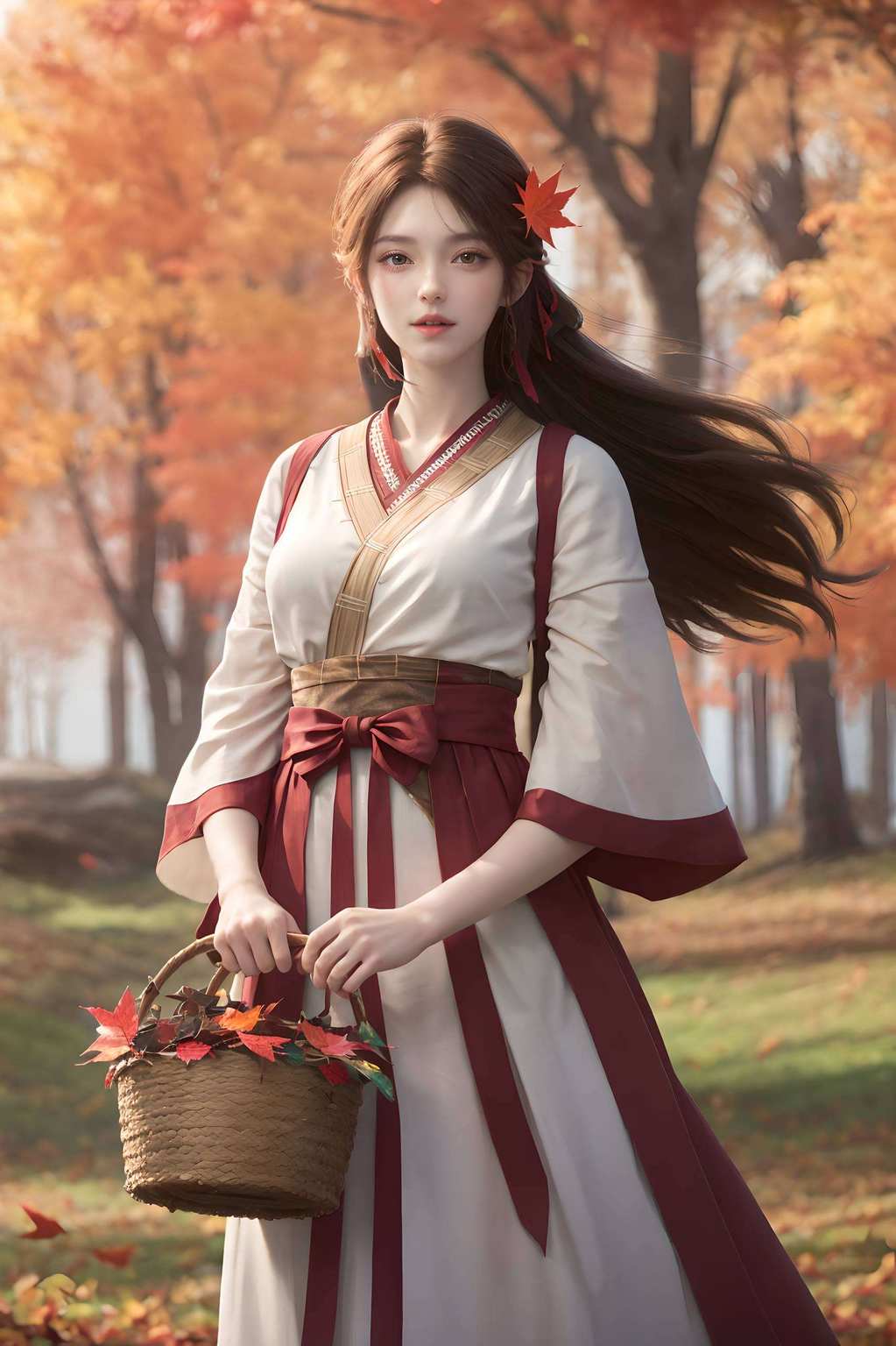 想要把这位国漫女神的倩影搬上电脑桌面吗？快来看看这款火灵儿壁纸今天给大家带来一位国漫界的小仙女——火灵儿！她是完美世界中的灵动精灵