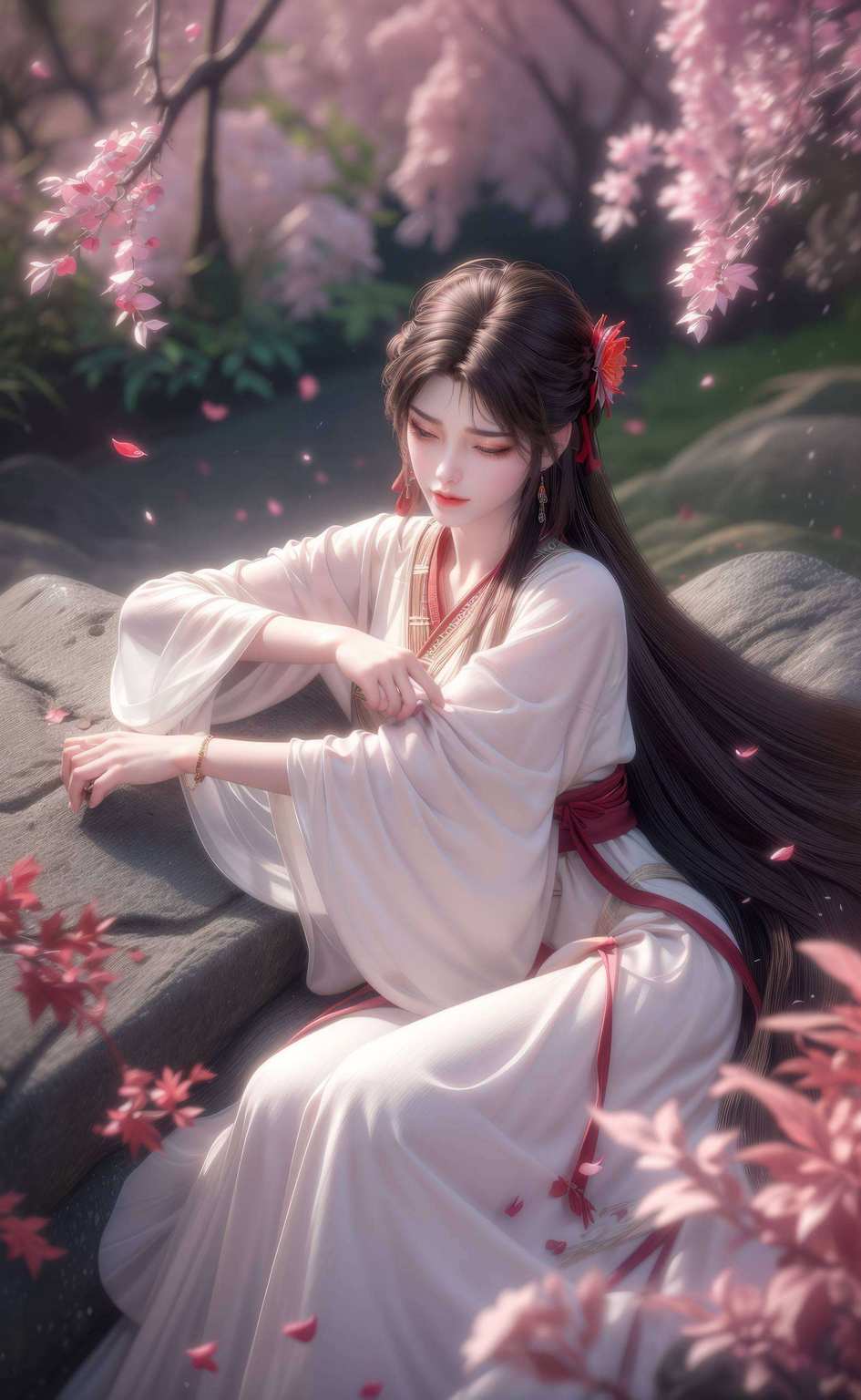玄幻之中女神吟国漫壁纸秀美女
