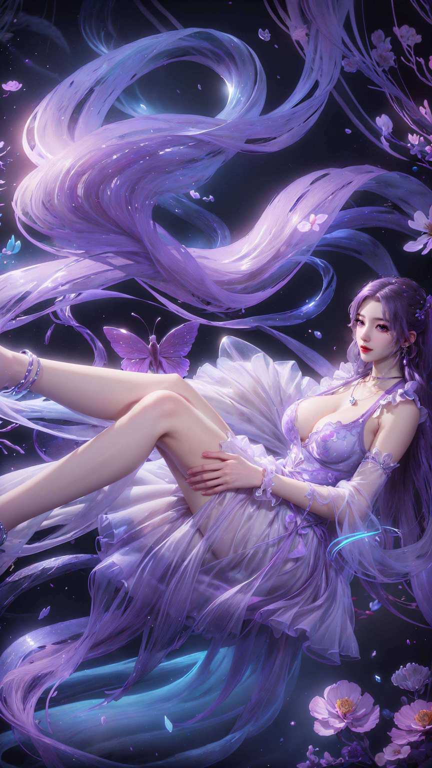 不信你看她那眼神儿让你们的电脑瞬间变身国漫玄幻的舞台！🎉 首先