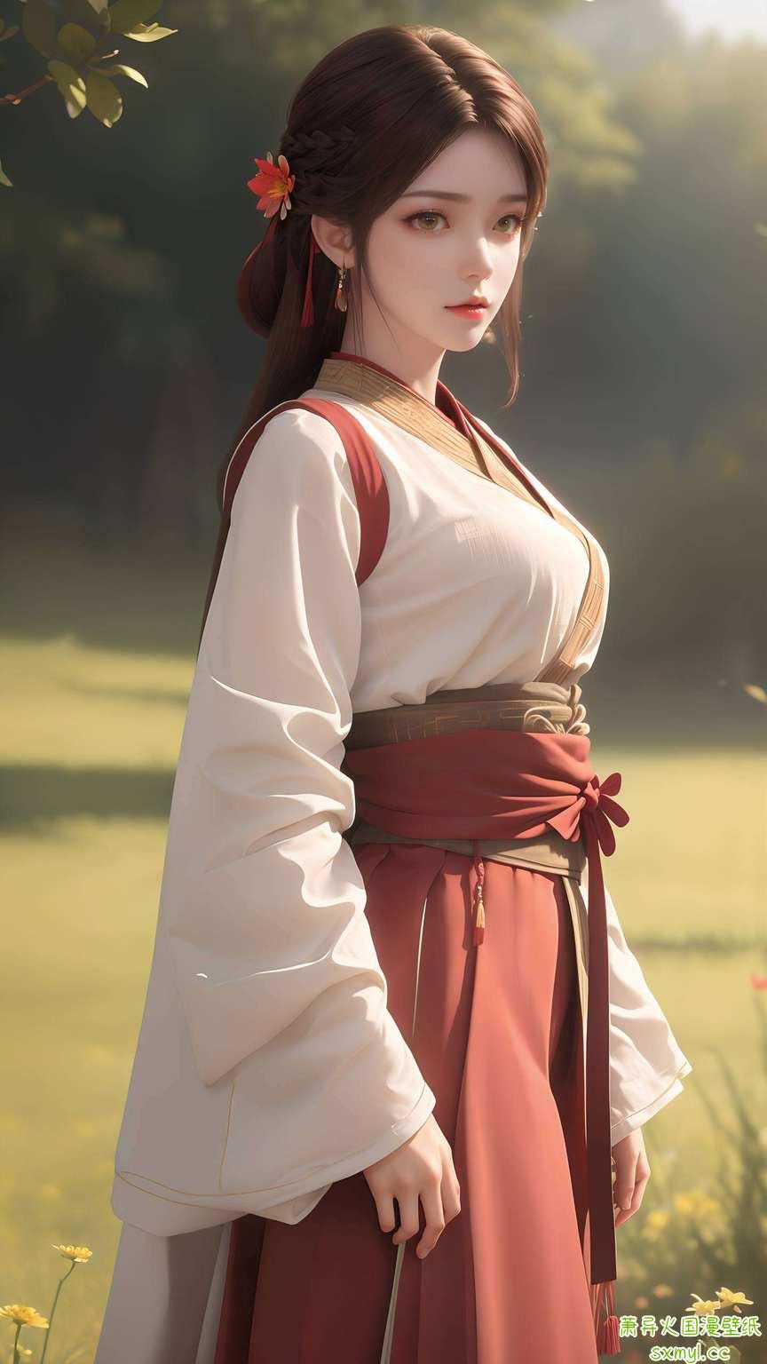 她那如火焰般热烈的眼神让人一眼难忘
