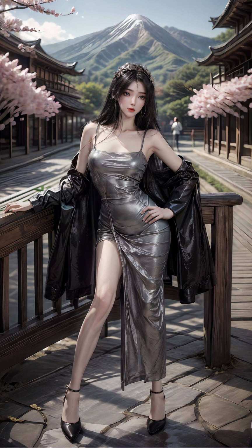 动漫美女翩翩起舞玄幻之中