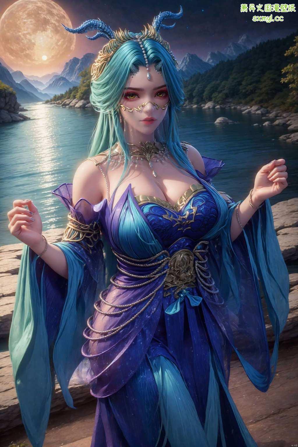 分明是通往玄幻世界的通行证！来完美世界找我玩呀！”这哪里是壁纸