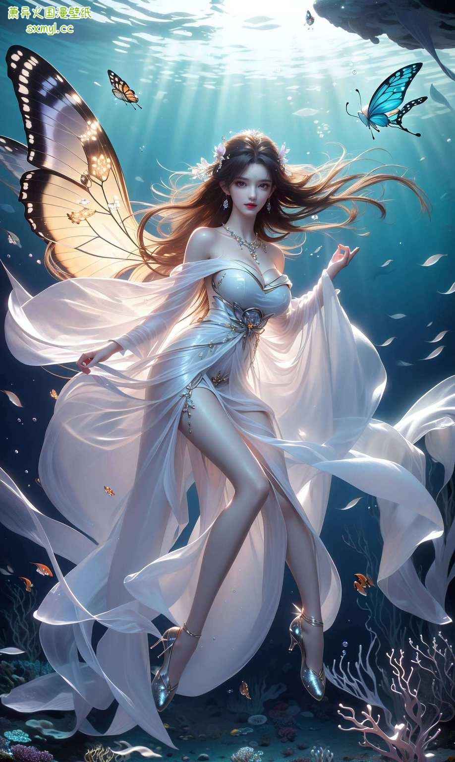 水波不兴婉若游龙；动漫美女