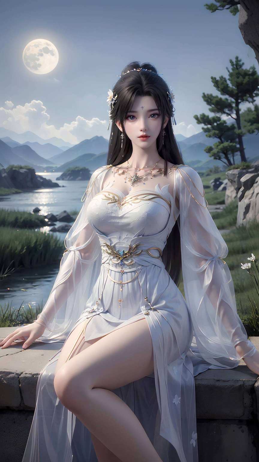 动漫女神翩翩舞清漪壁纸映电脑