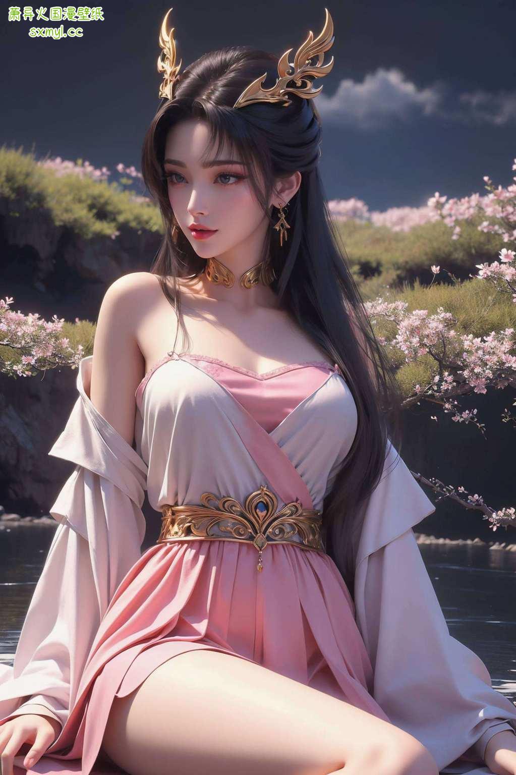主角是我们国漫界的女神——完美世界的天狐仙子！这壁纸简直美得不要不要的天狐仙子那飘逸的裙摆、灵动的眼神