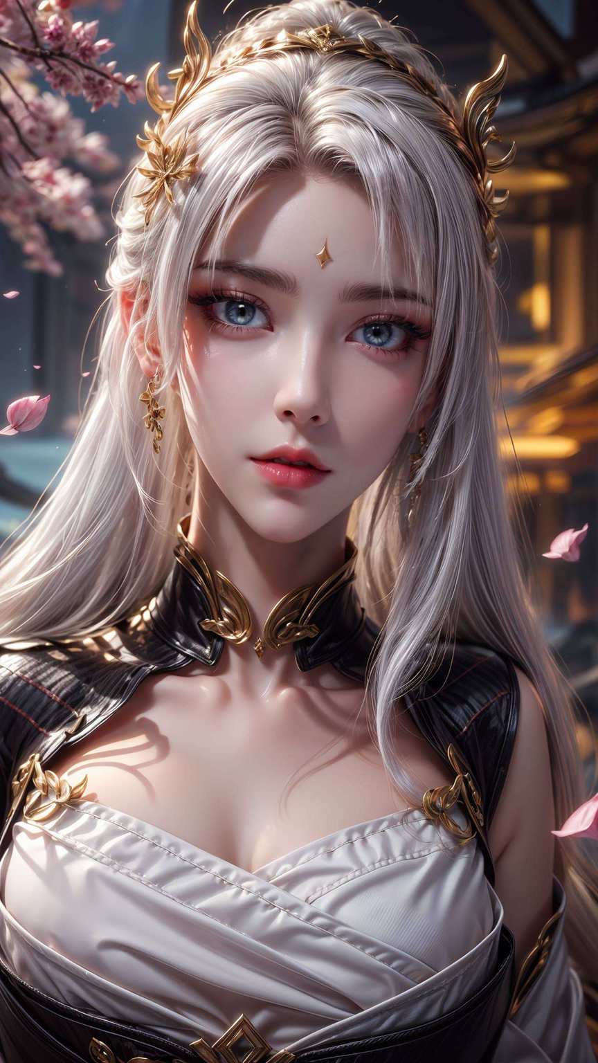 就像是从完美世界里走出来的国漫女神美眸含笑