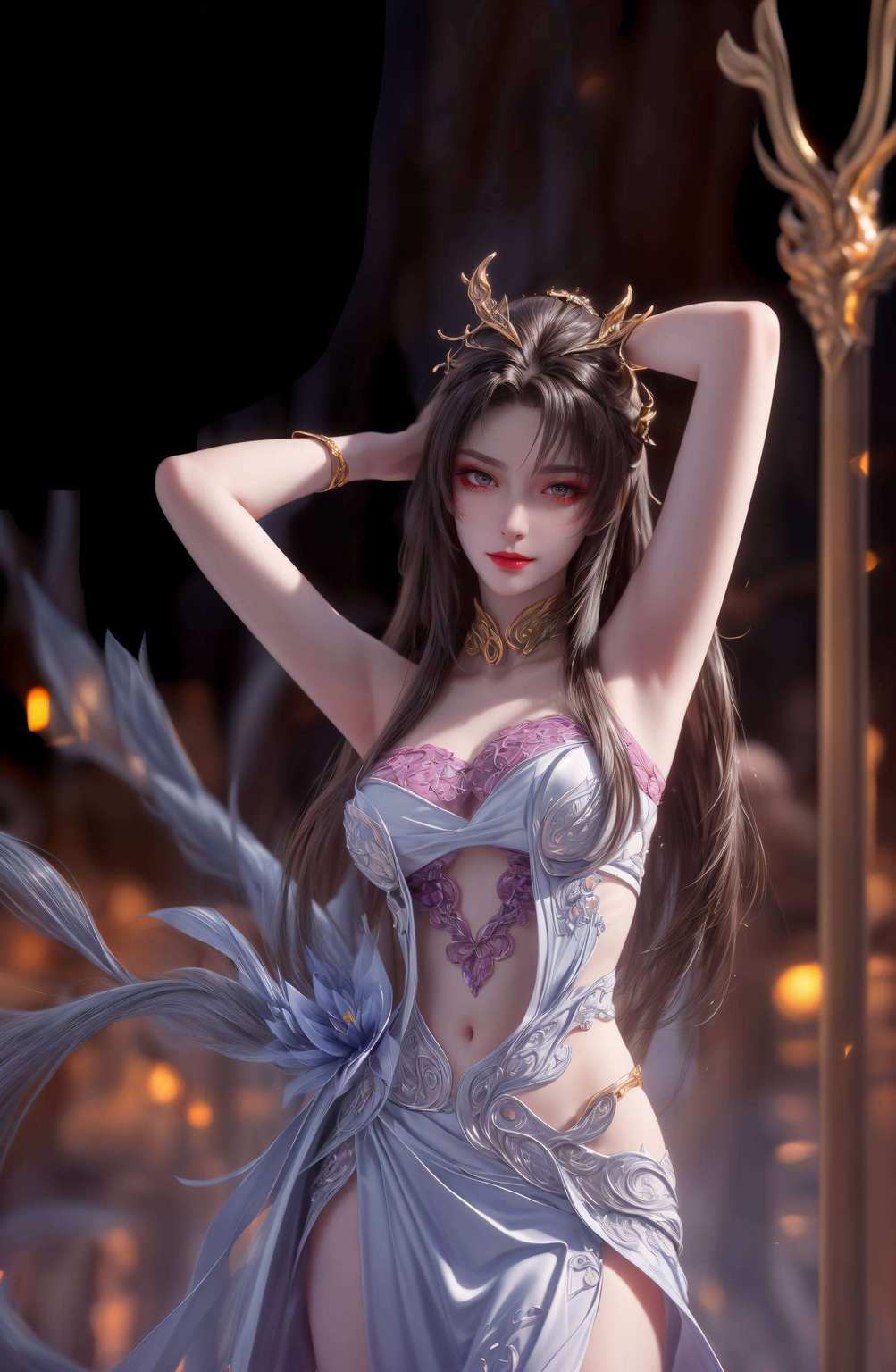 美得让人移不开视线！她的娇颜将被我们以超清AI壁纸形式