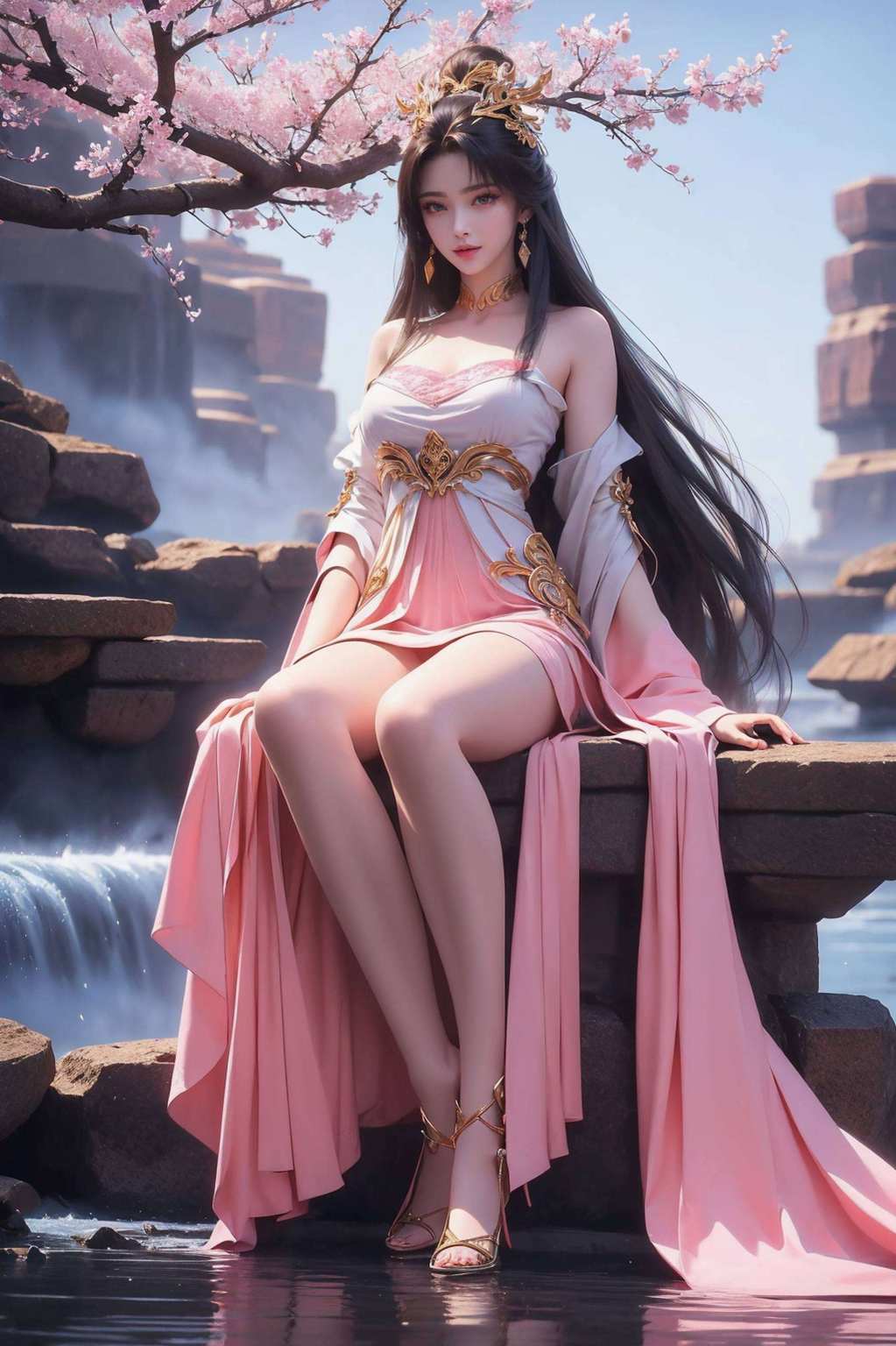 穿上那一身神秘黑色衣裳的壁纸女嘿嘿