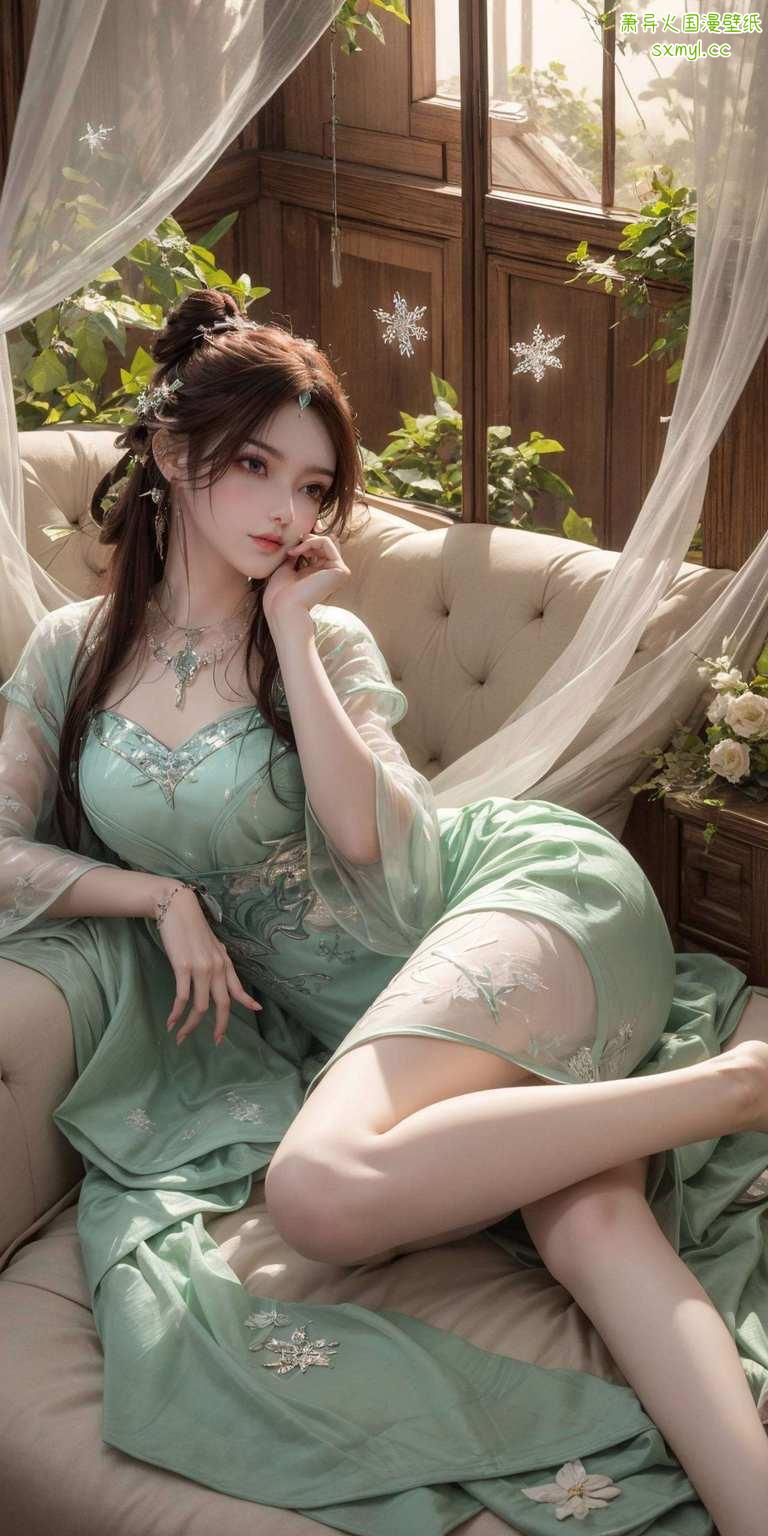 她们在电脑桌面上轻舞飞扬这位国漫界的女神