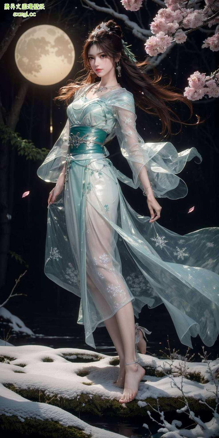 她的每一次回眸让玄幻世界在你的桌面绽放光彩！
