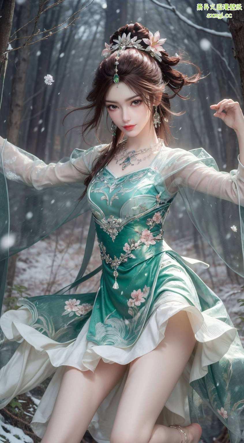 仙气中带着三分俏皮美得让人忍不住想戳屏
