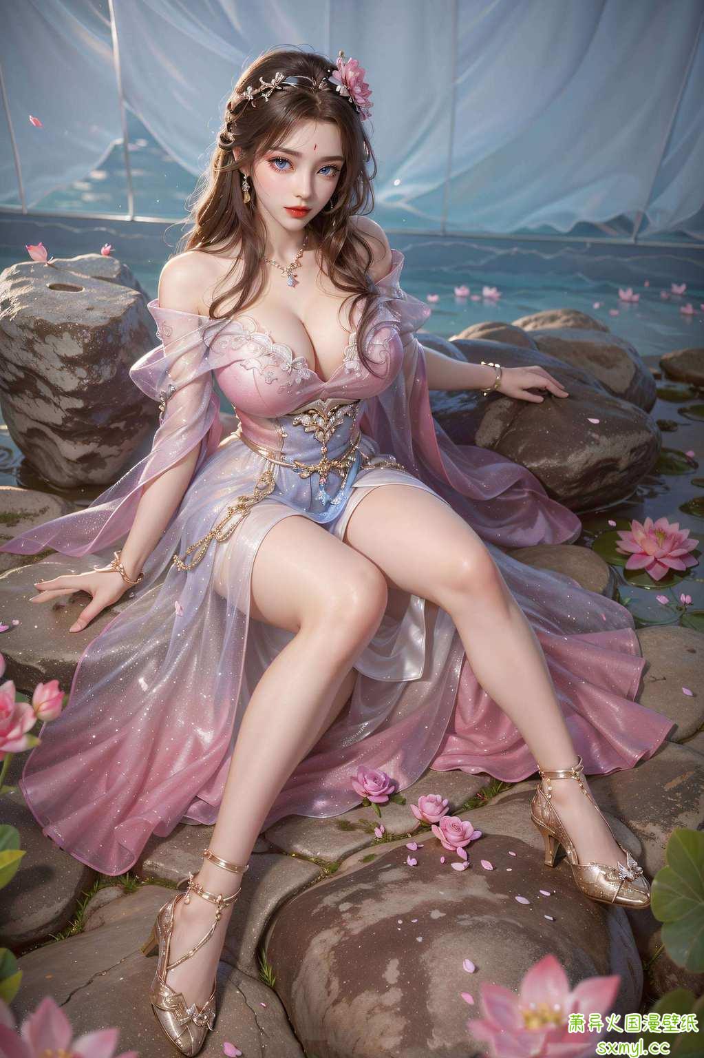 高清壁纸上的她美得让人移不开眼睛瞧瞧这位国漫女神月婵雪