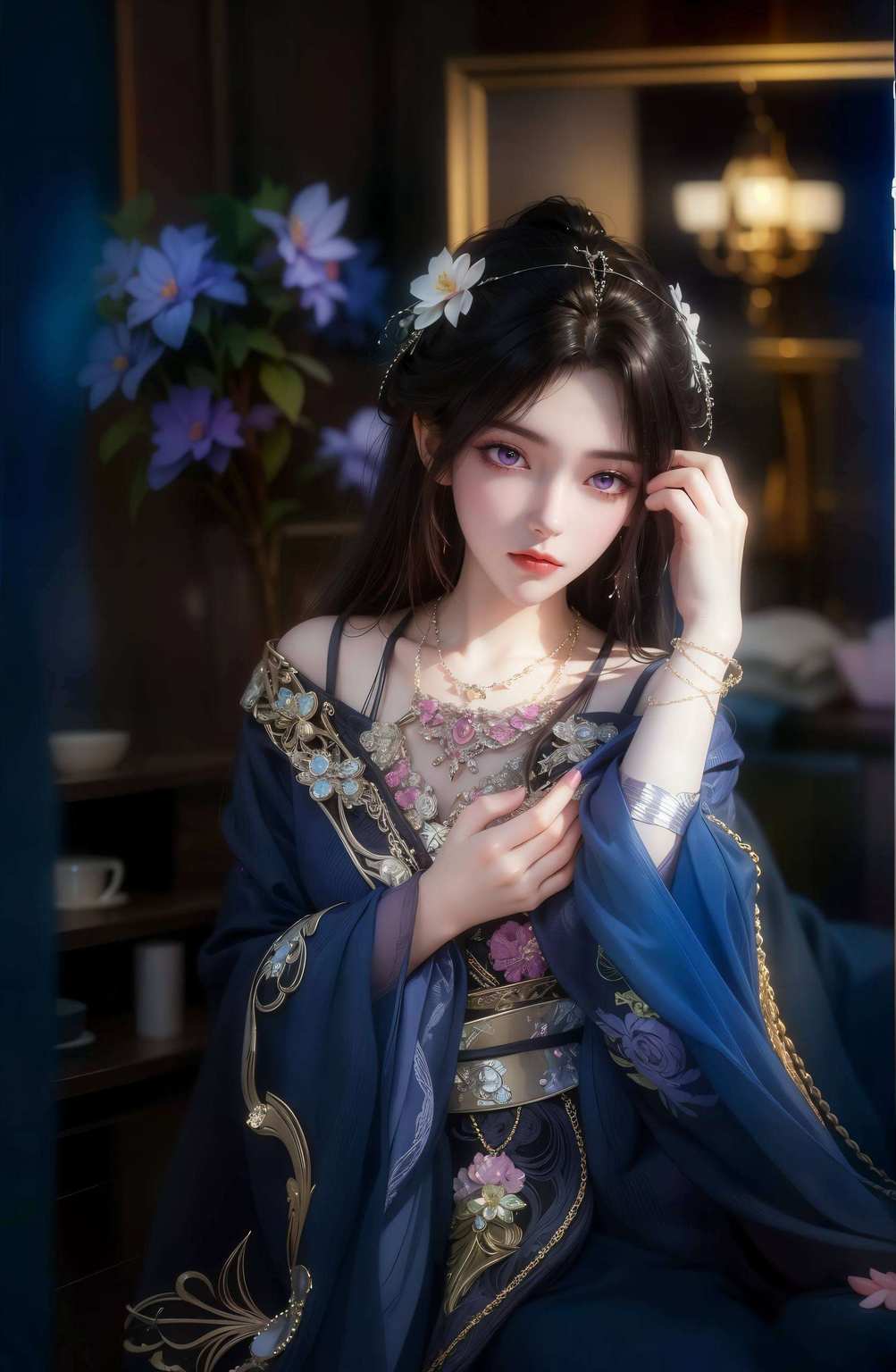 玄幻世界现婵娟国漫美女跃眼前