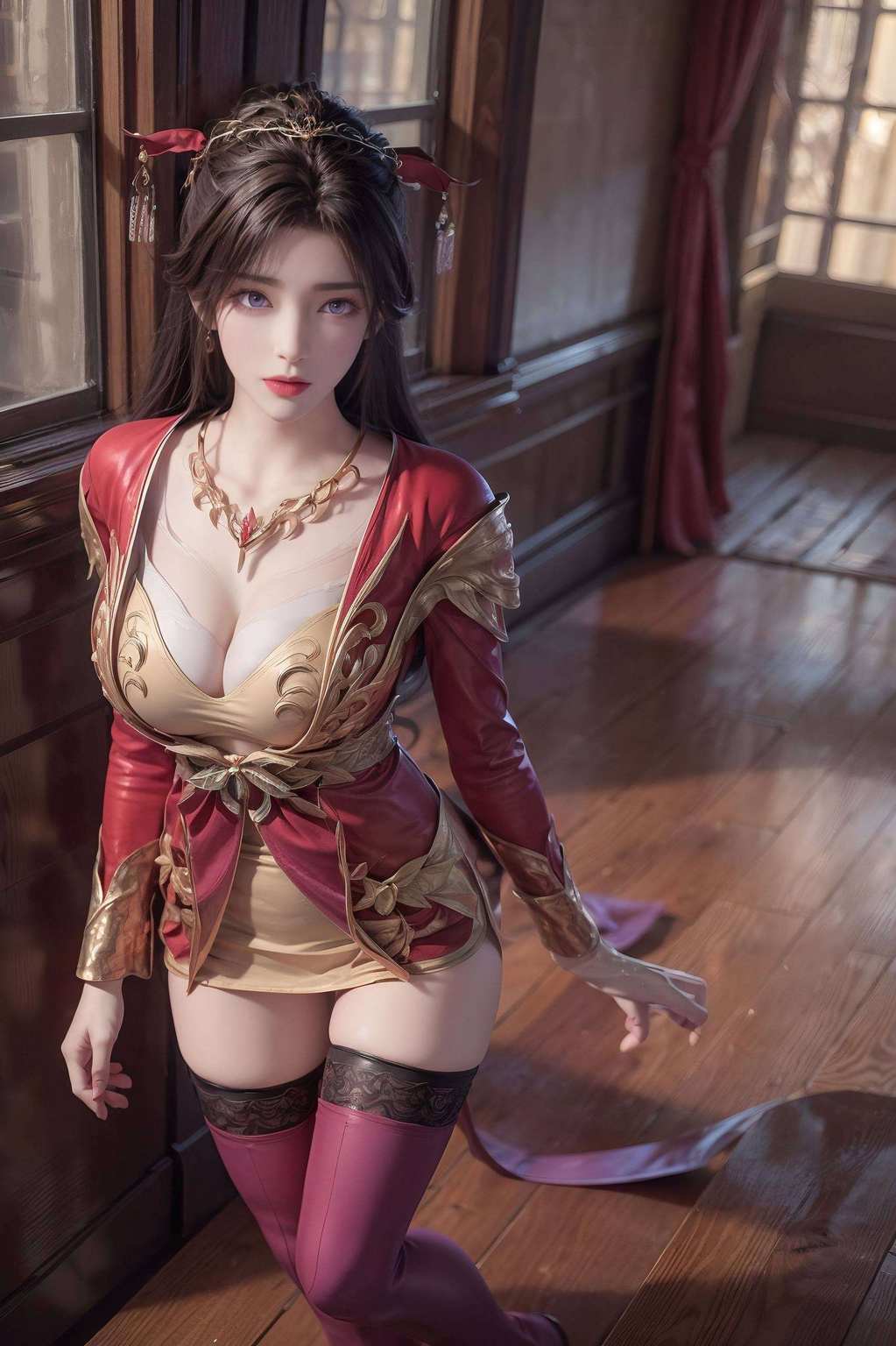 映见国漫美女翩翩起舞壁纸焕彩