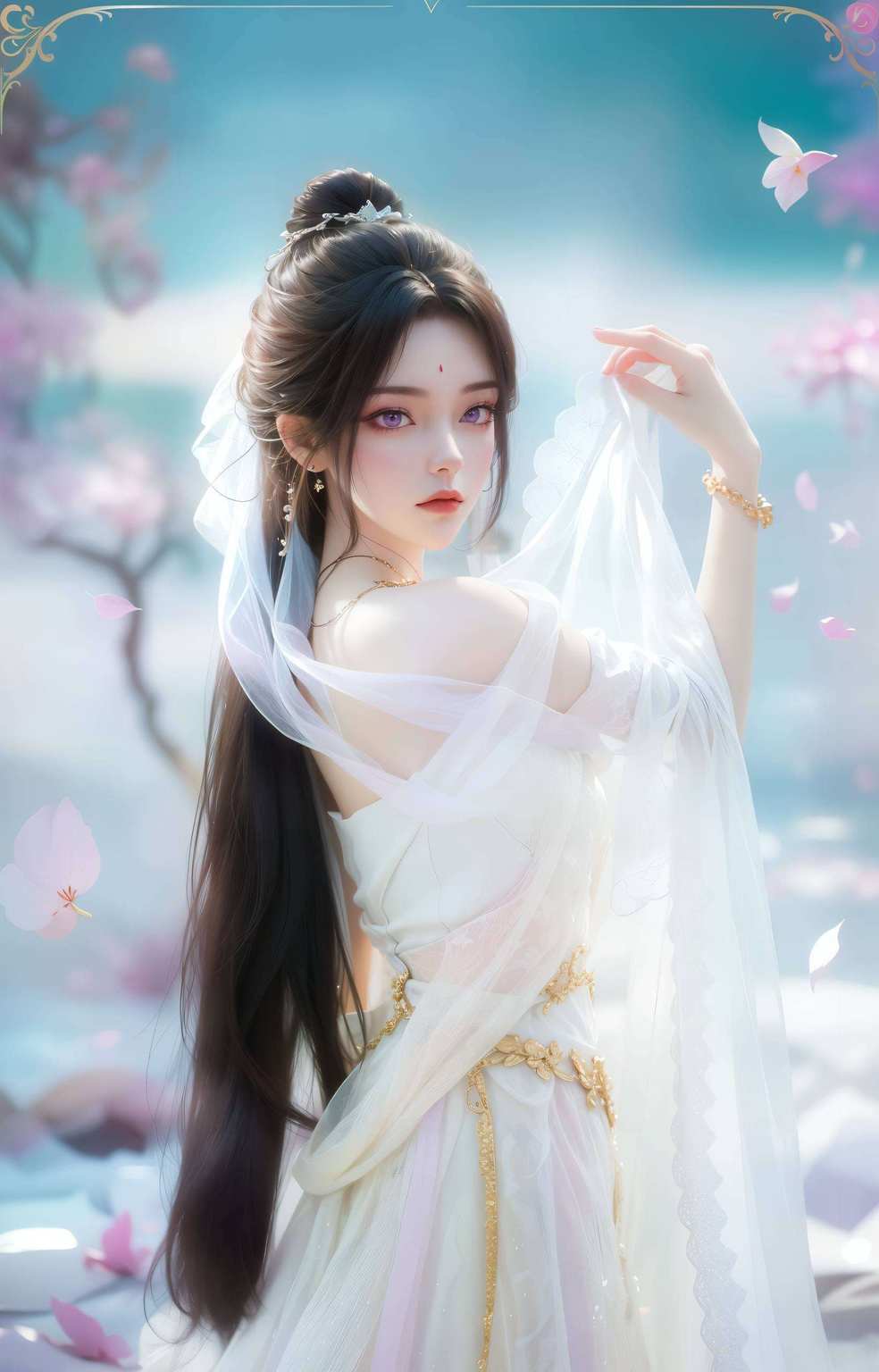 准备好迎接视觉盛宴了吗？月婵壁纸带来神秘玄幻之美让月婵的每一次微笑都如梦似幻