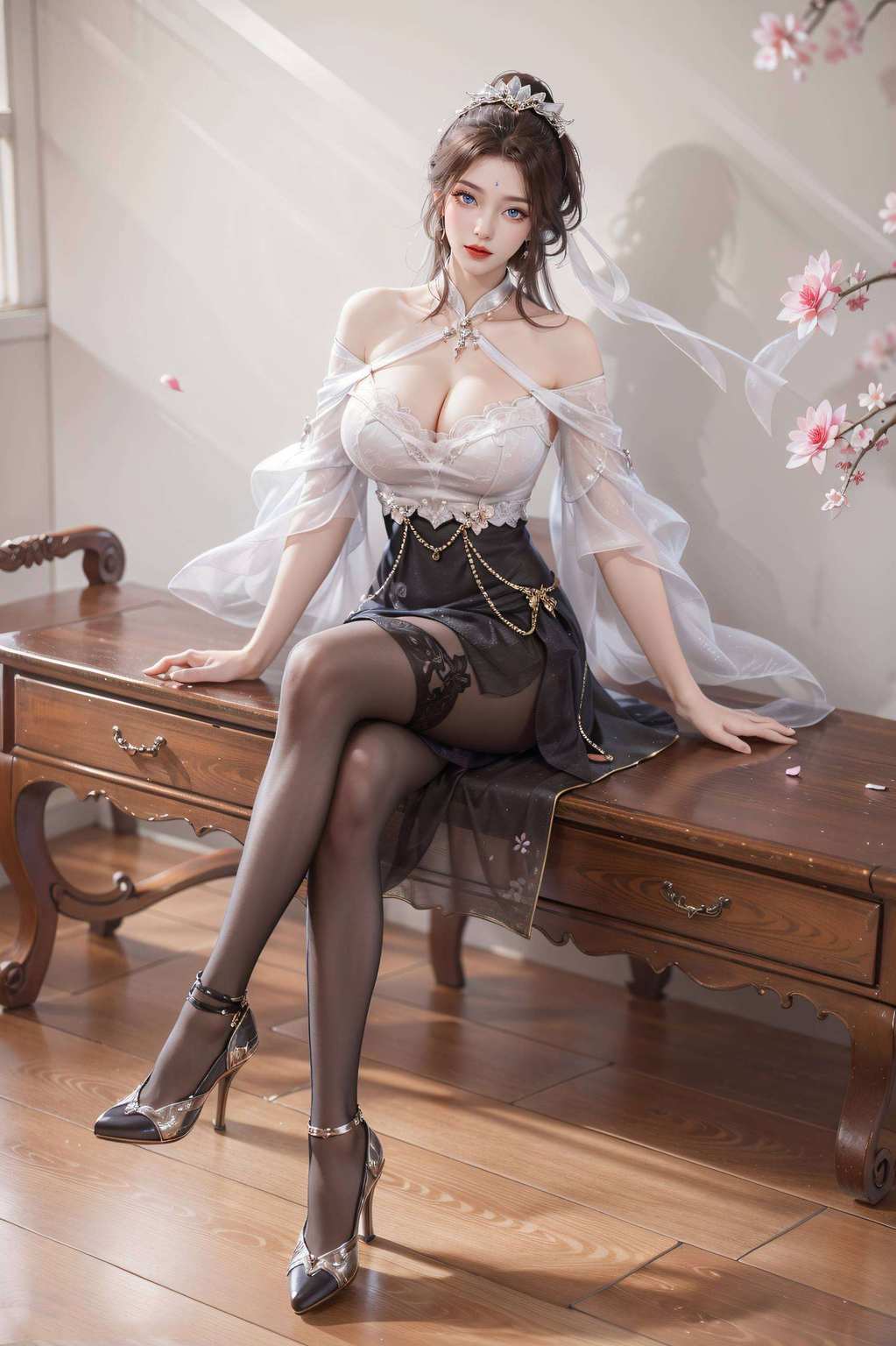 国漫与动漫的跨界女神大集合！从《完美世界》中的月婵让您的电脑桌面瞬间变为艺术的殿堂！准备好迎接这场视觉冲击了吗？让我们一起沉浸在这绚丽的壁纸海洋中吧！