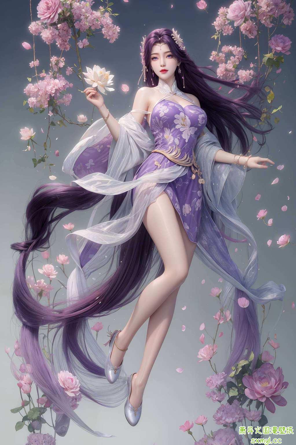 每天都有一个好心情！💖保证让你的手机瞬间变身玄幻仙境！🌌🌸国漫女神们纷纷亮相