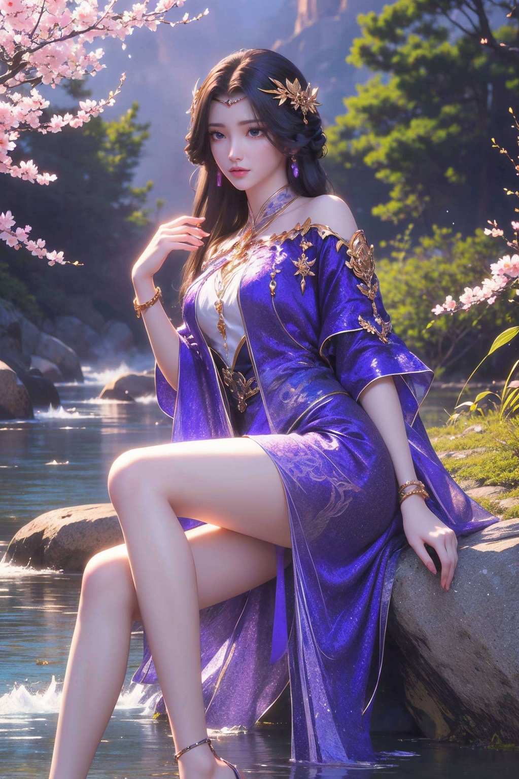 各位动漫迷们绝对的视觉盛宴！这款壁纸不仅有着国漫女神云曦的优雅身影