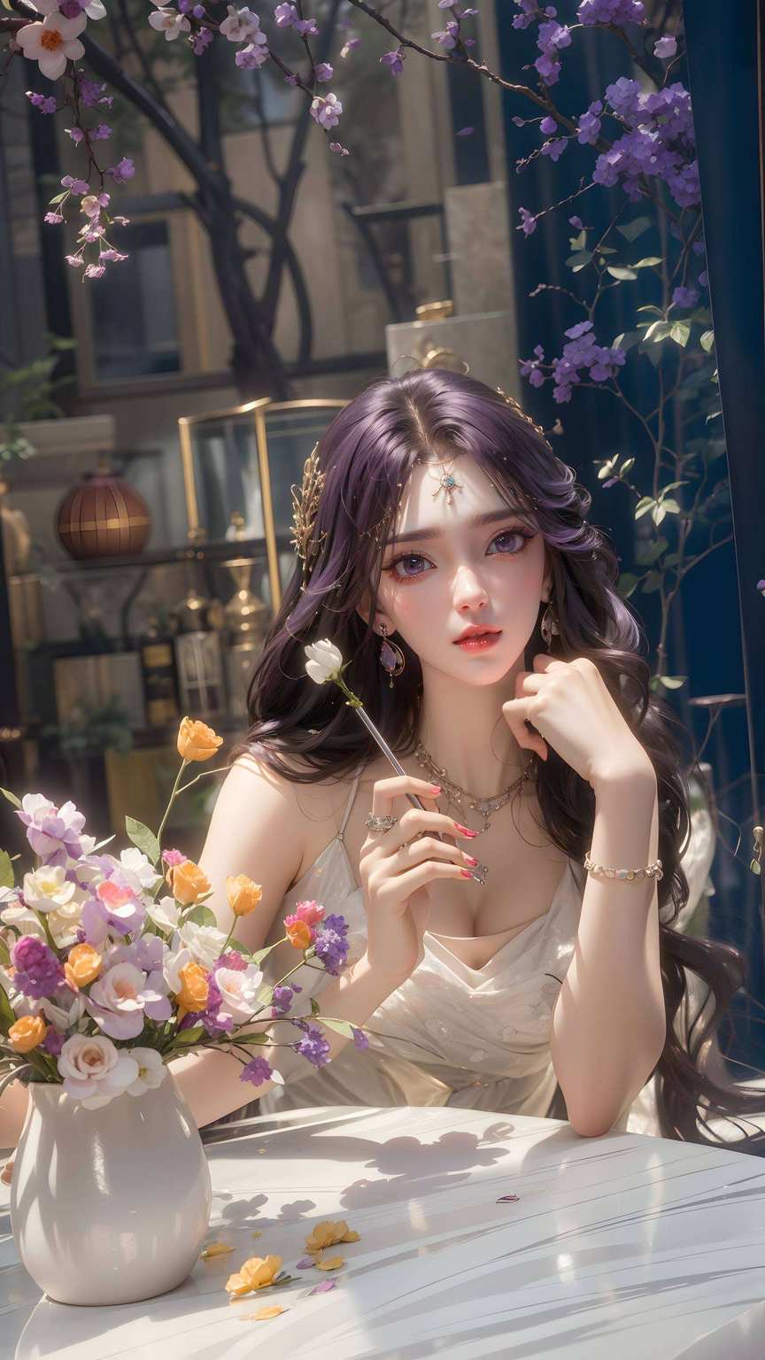 她不仅美得让人舔屏还带着一丝玄幻气息
