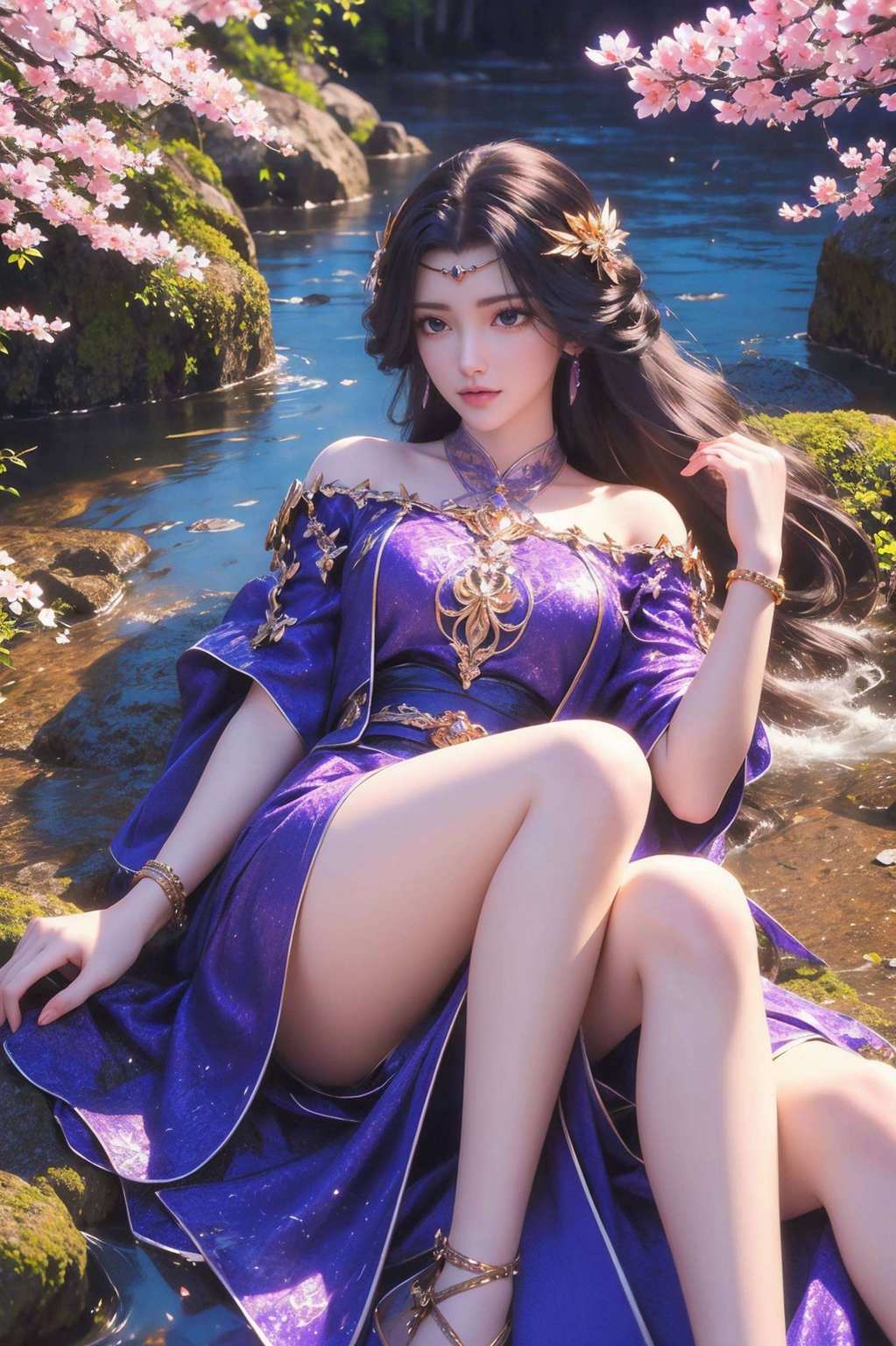 还能让你的桌面瞬间晋升为国漫女神的T台秀场！动漫美女们简直是电脑桌面的完美逆袭！说她是从国漫完美世界里穿越来的也不为过