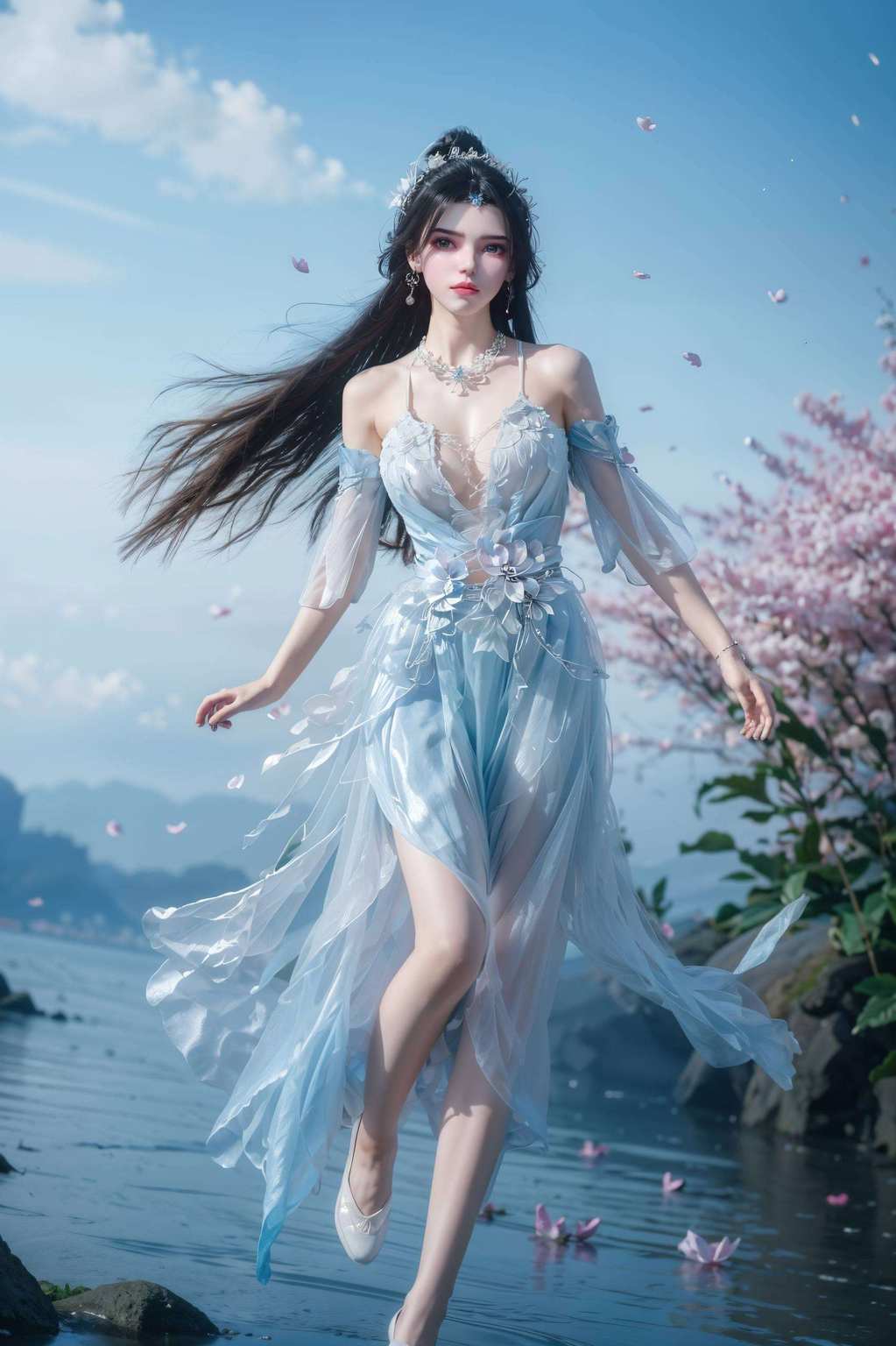 国漫女神的风采尽显无疑谁说看电脑桌面不能是一场视觉盛宴呢？这可是免费壁纸秀中的女神级待遇！
