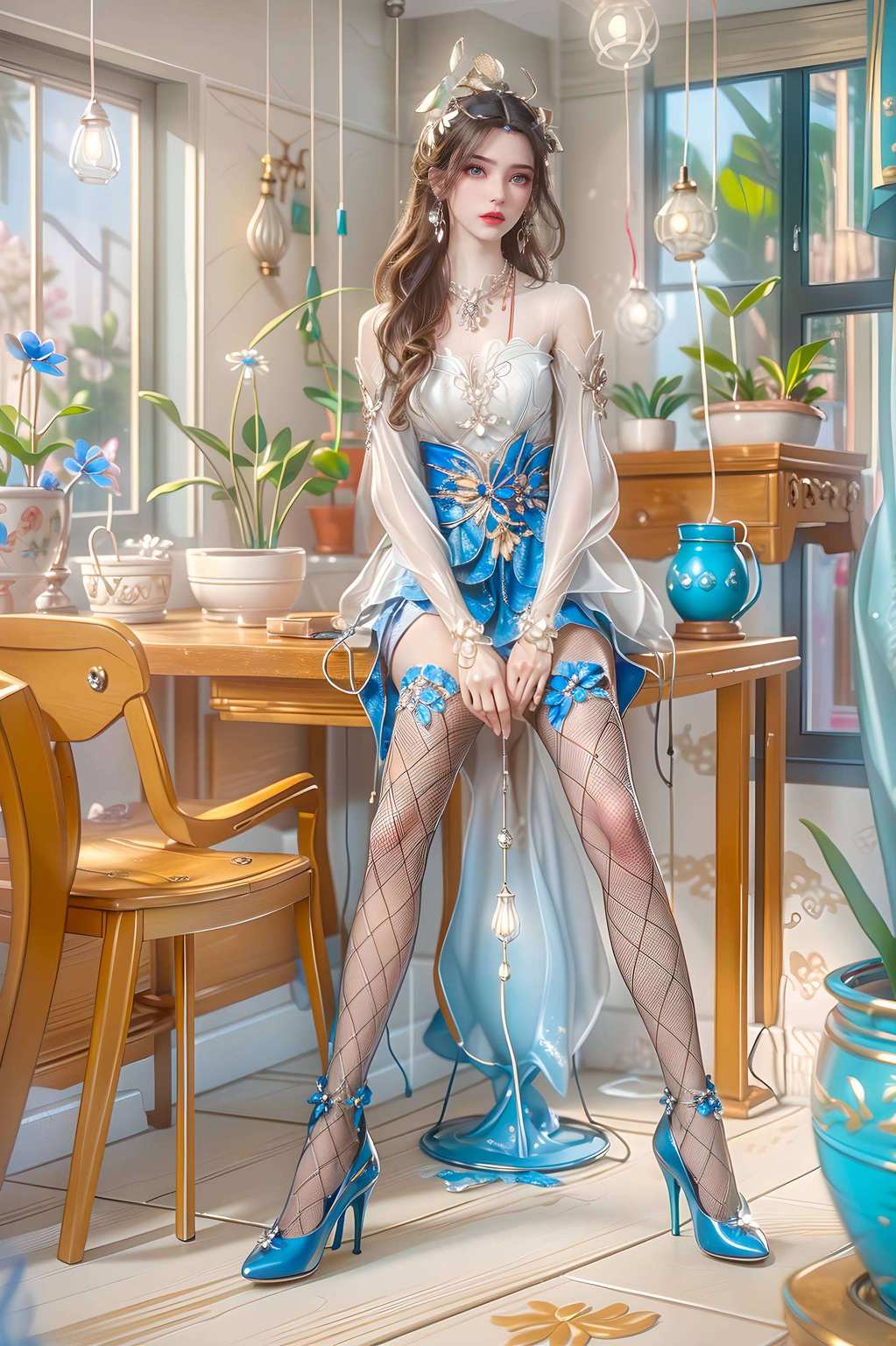 犹如仙逆世界里的仙女下凡！这位国漫女神让电脑桌面都仙气十足吧！