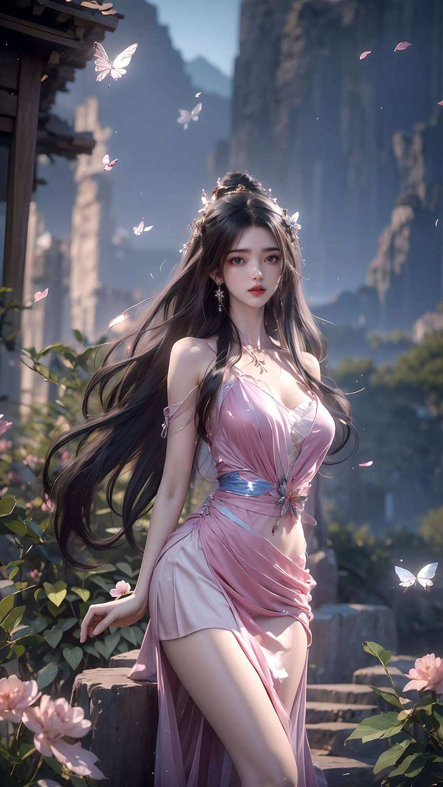 仙子李慕婉翩翩起舞