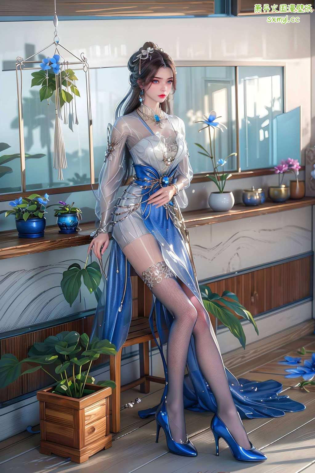 简直就是国漫美女的代表让你的电脑桌面瞬间变身仙境！看看那国色天香、美艳动人的李慕婉